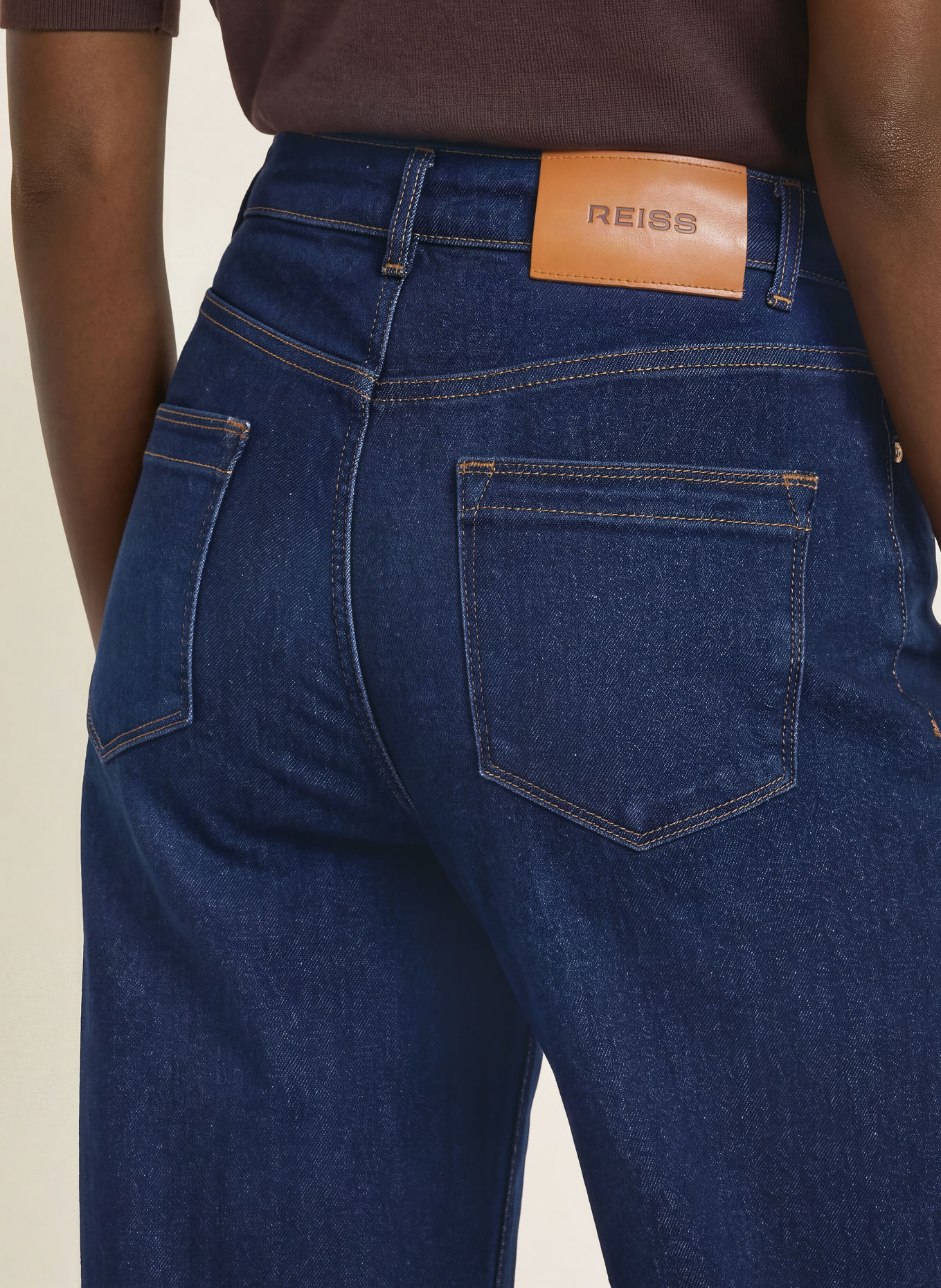 REISS Wide-Leg jeans JAS: 35 DARK BLUE