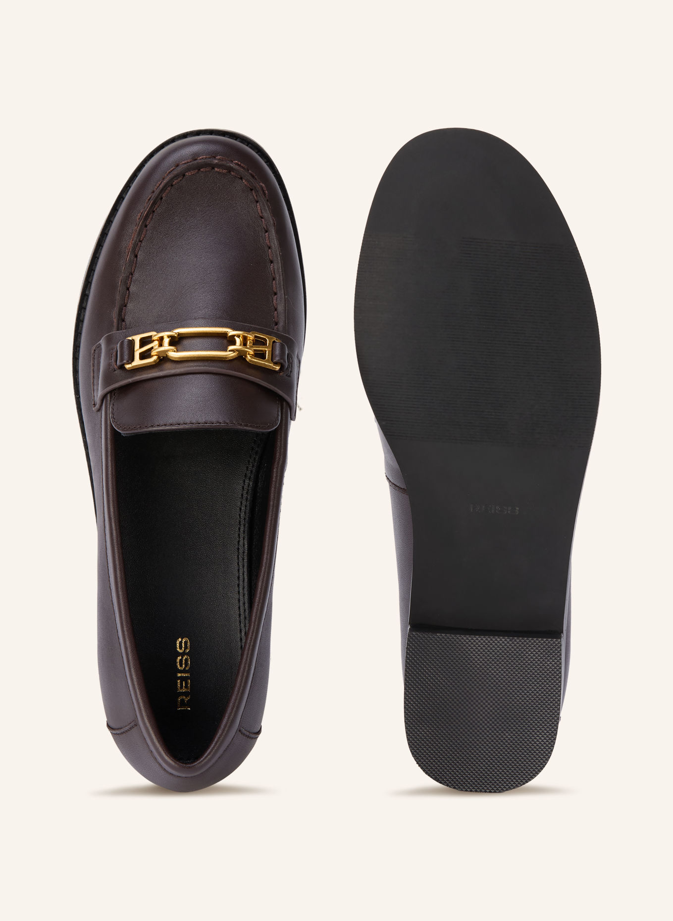 REISS Penny loafers RITA: CIEMNOBRĄZOWY