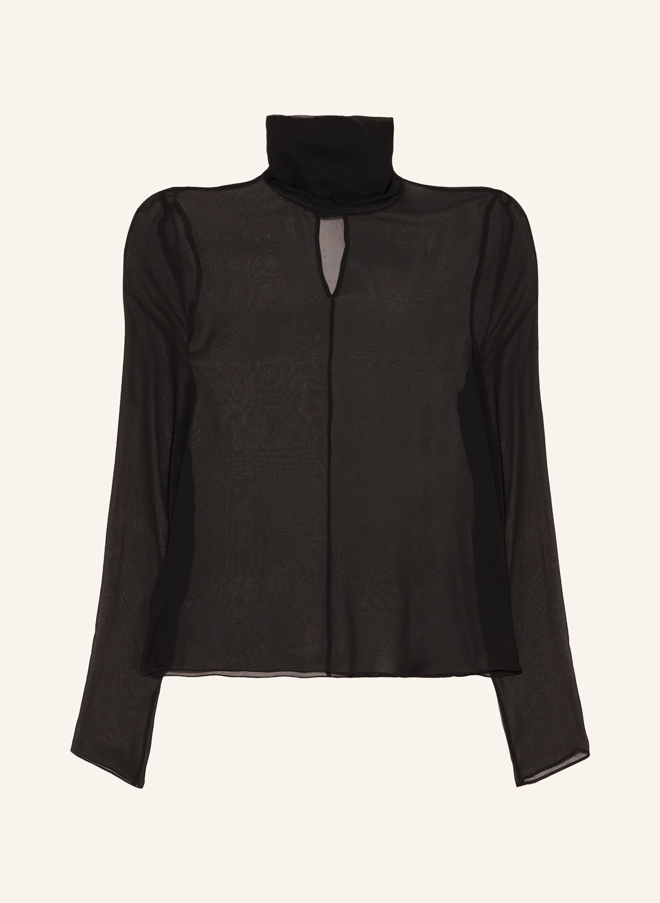 ALLSAINTS Blusenshirt KUMI aus Seide: SCHWARZ