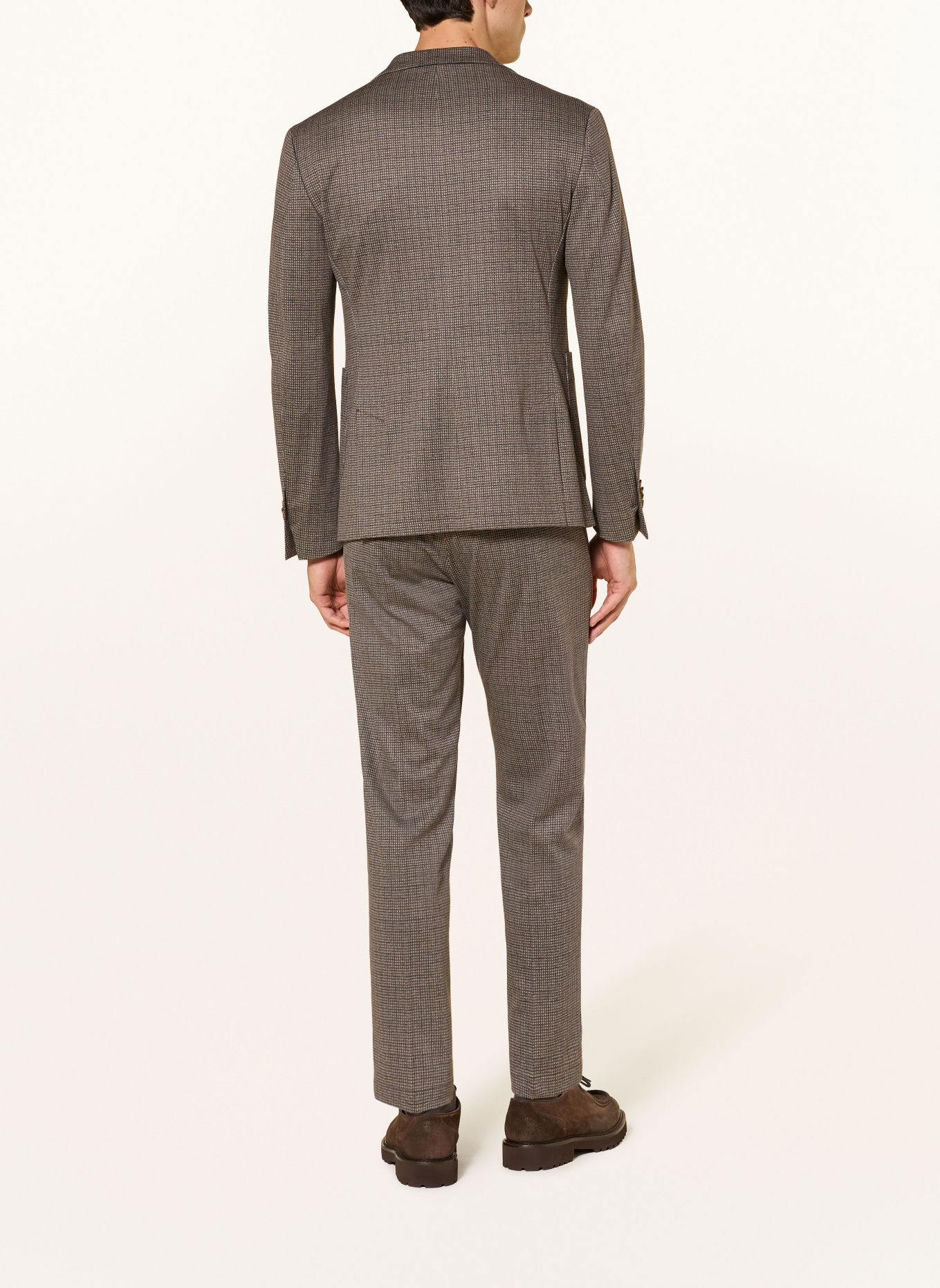 CINQUE Jerseyanzug CIDATIUS Extra Slim Fit: BRAUN / BEIGE / DUNKELGRAU