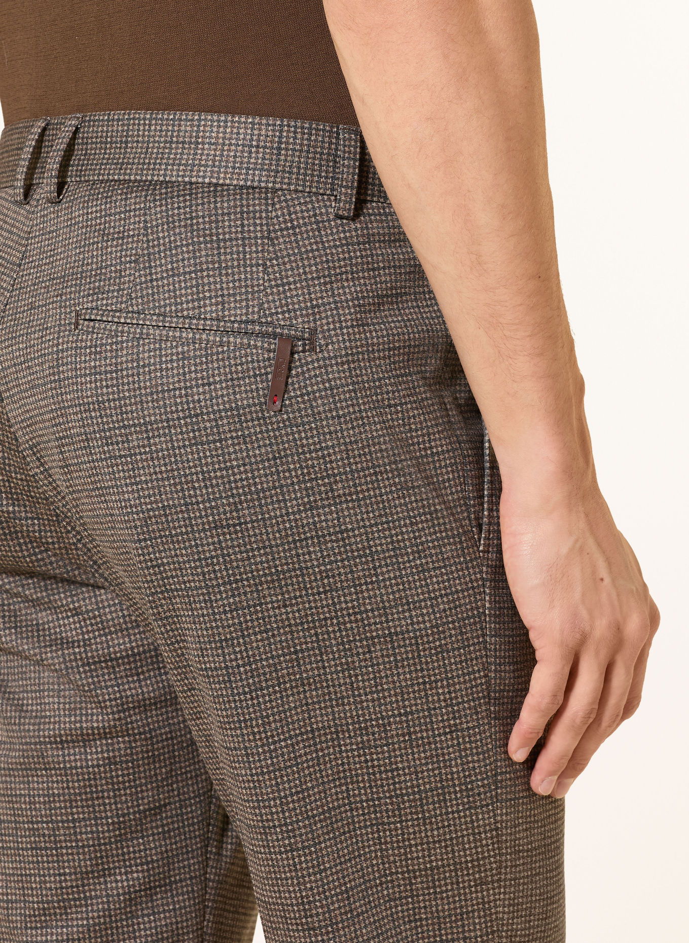 CINQUE Jerseyanzug CIDATIUS Extra Slim Fit: BRAUN / BEIGE / DUNKELGRAU