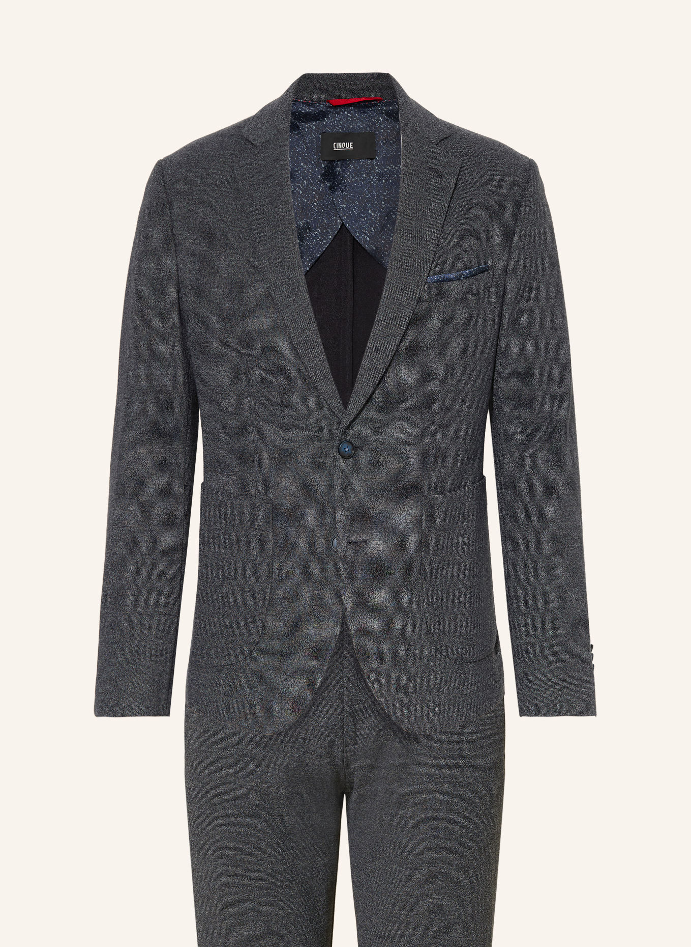 CINQUE Jersey-jakkesæt CIDUE Extra Slim Fit: MØRKEBLÅ