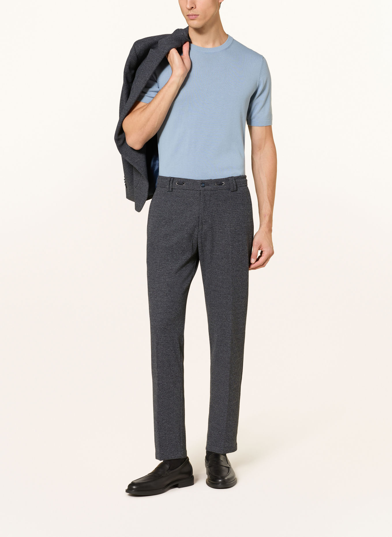 CINQUE Jersey-jakkesæt CIDUE Extra Slim Fit: MØRKEBLÅ