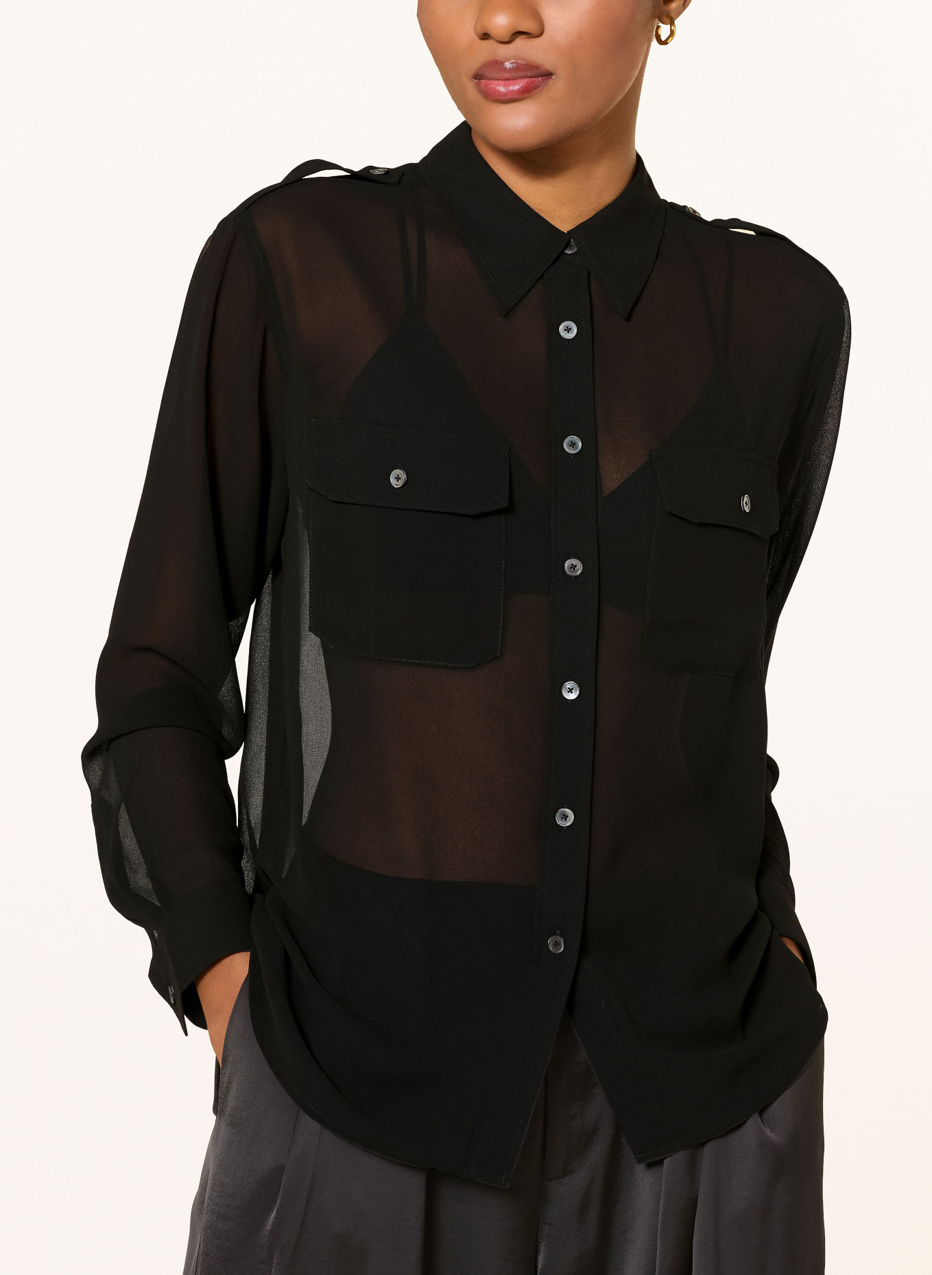 ALLSAINTS Chemisier MAVEN: NOIR