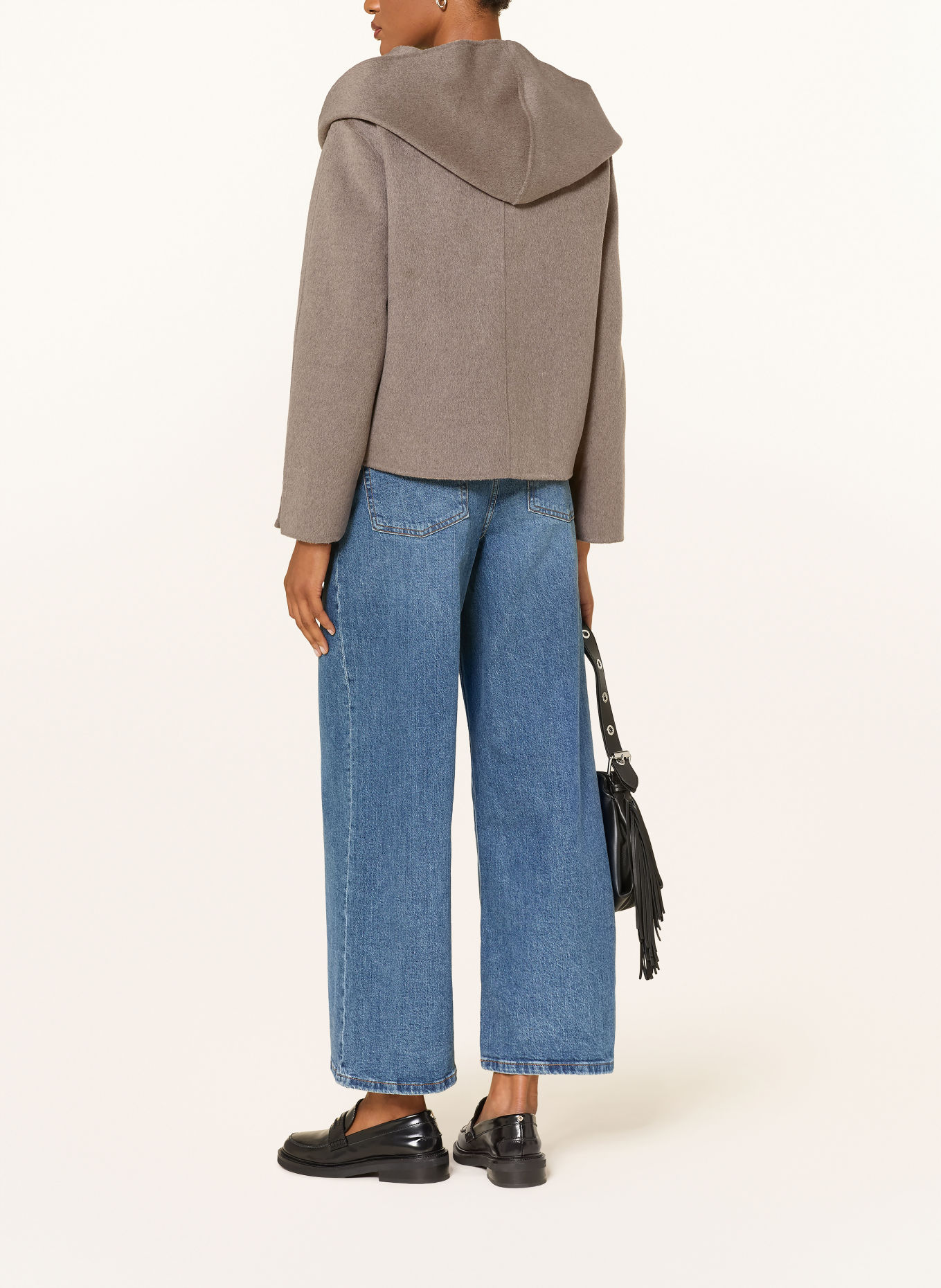 maje Jacke mit abnehmbarer Kapuze: TAUPE