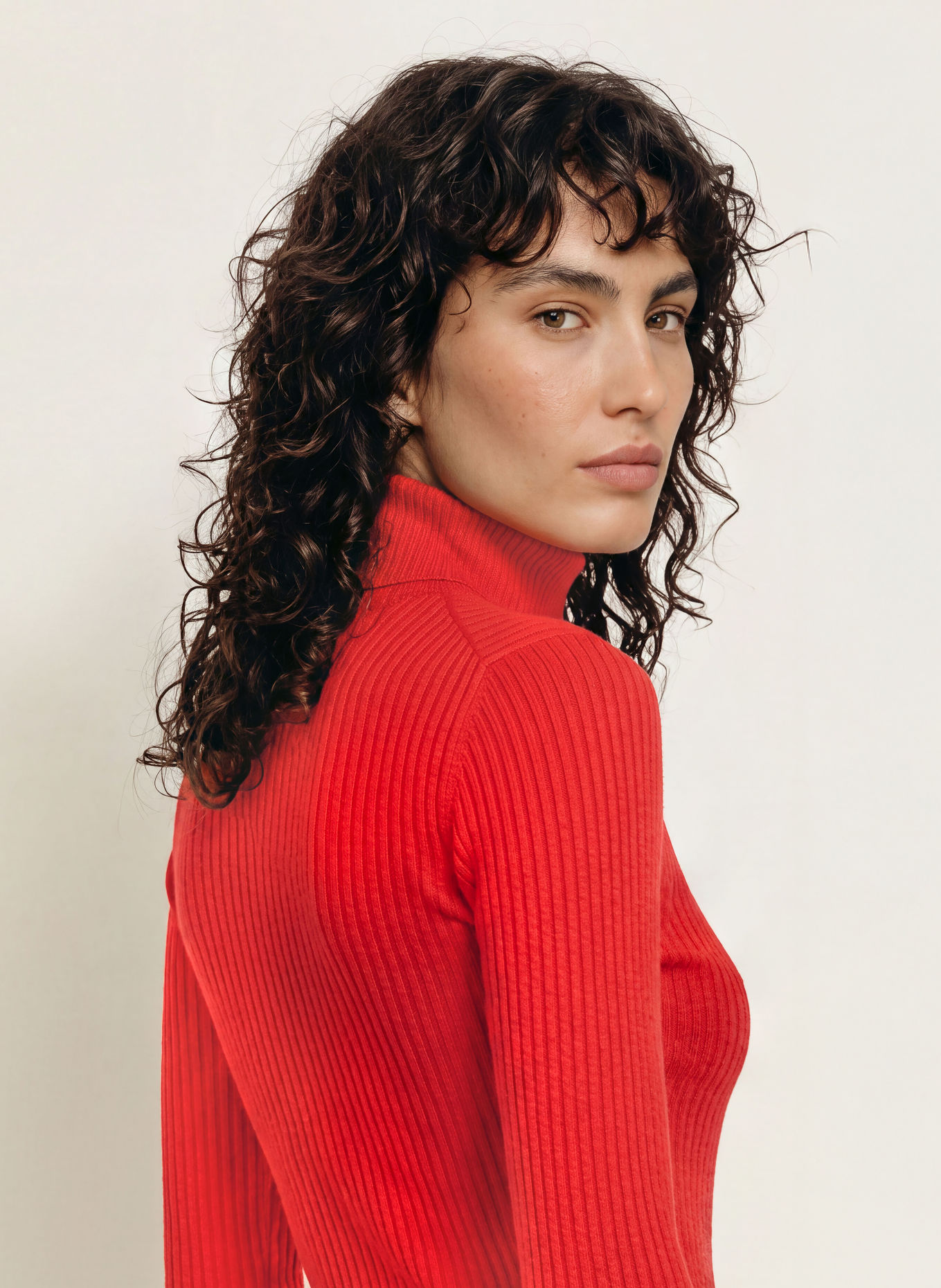 SANDRO Rollkragenpullover: ROT