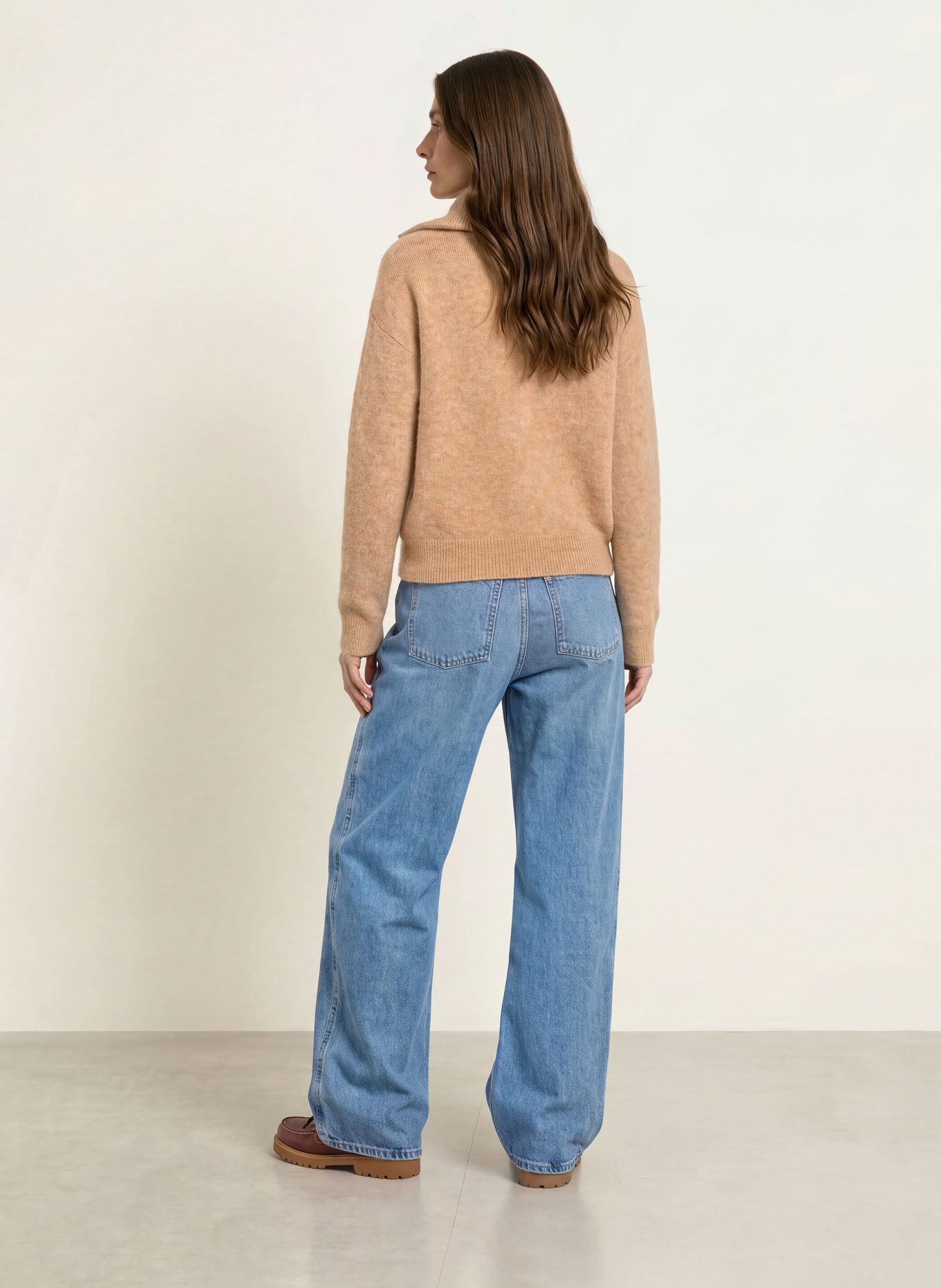 CLAUDIE PIERLOT Kardigan z moheru: CAMELOWY