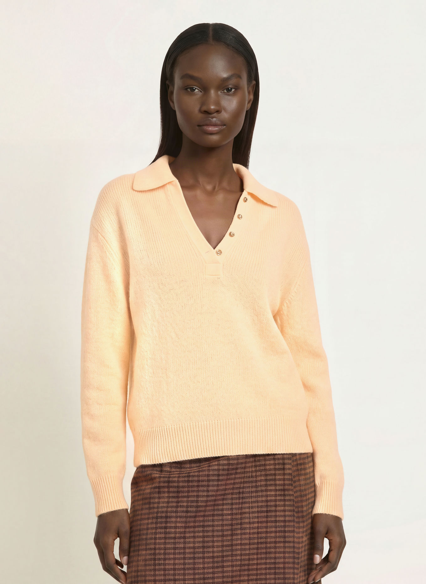 CLAUDIE PIERLOT Sweter z moheru: JASNOŻÓŁTY
