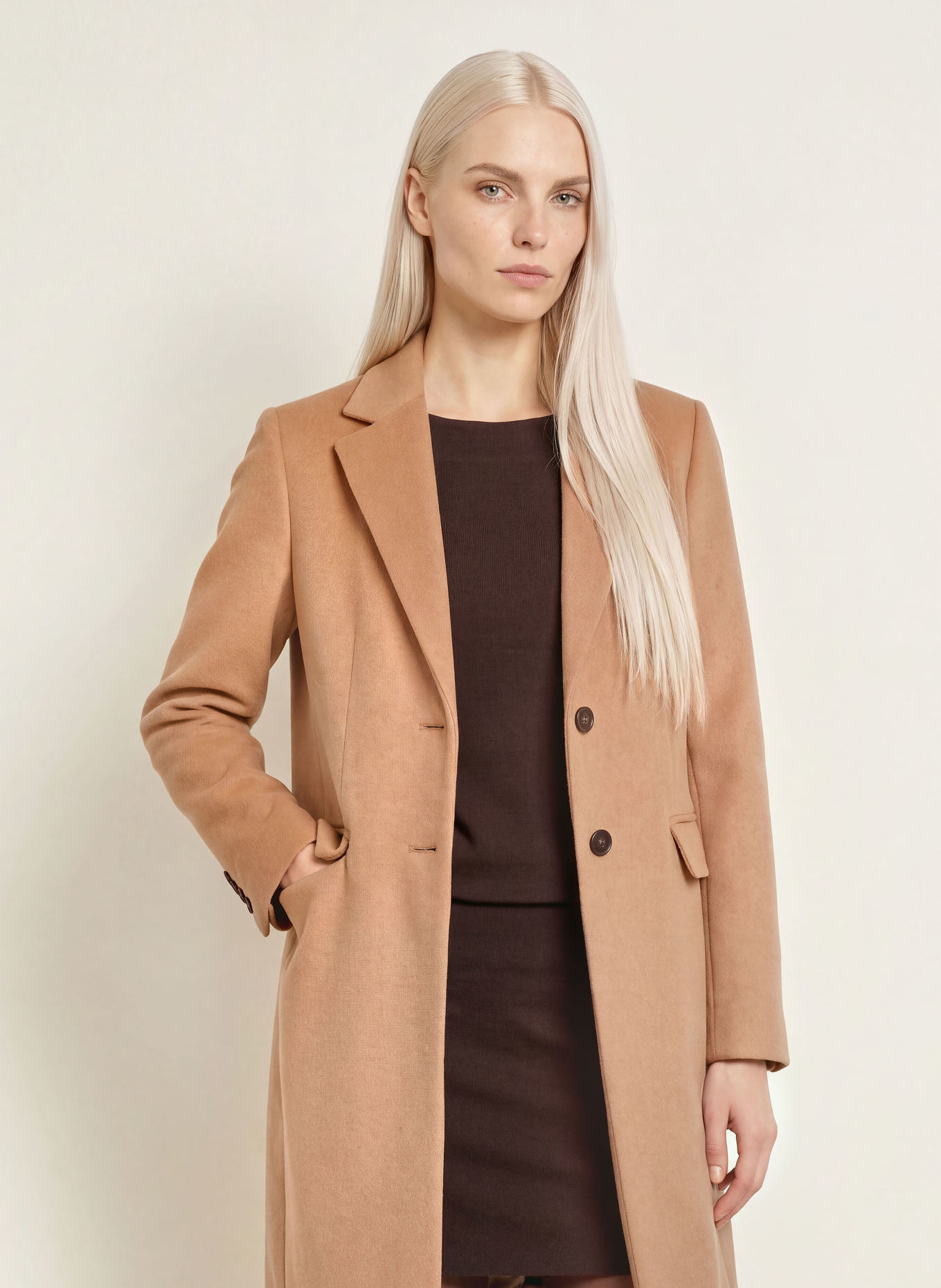 Phase Eight LYDIA Coat: CAMEL