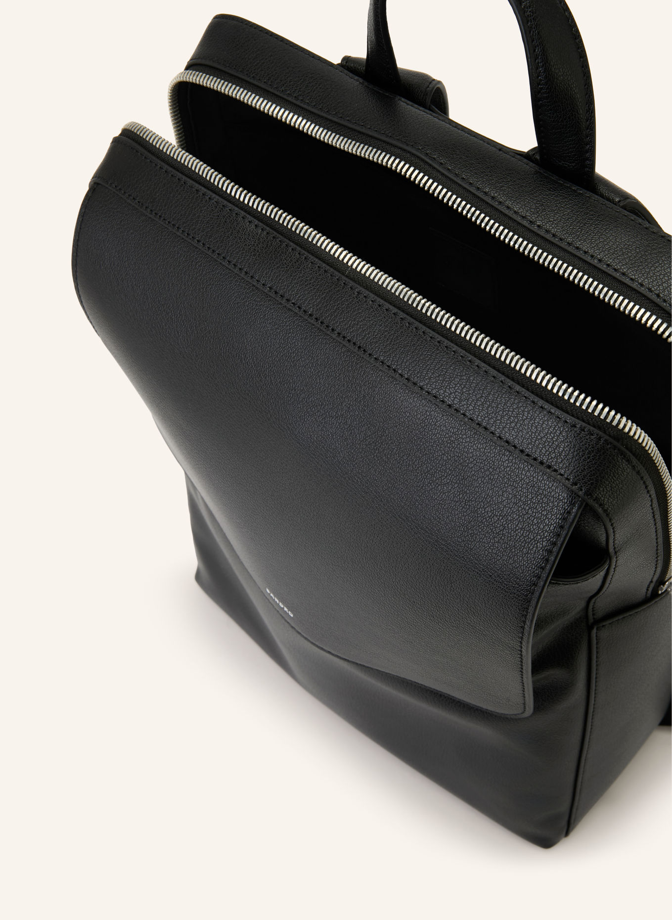 SANDRO Rucksack: SCHWARZ / SILBER