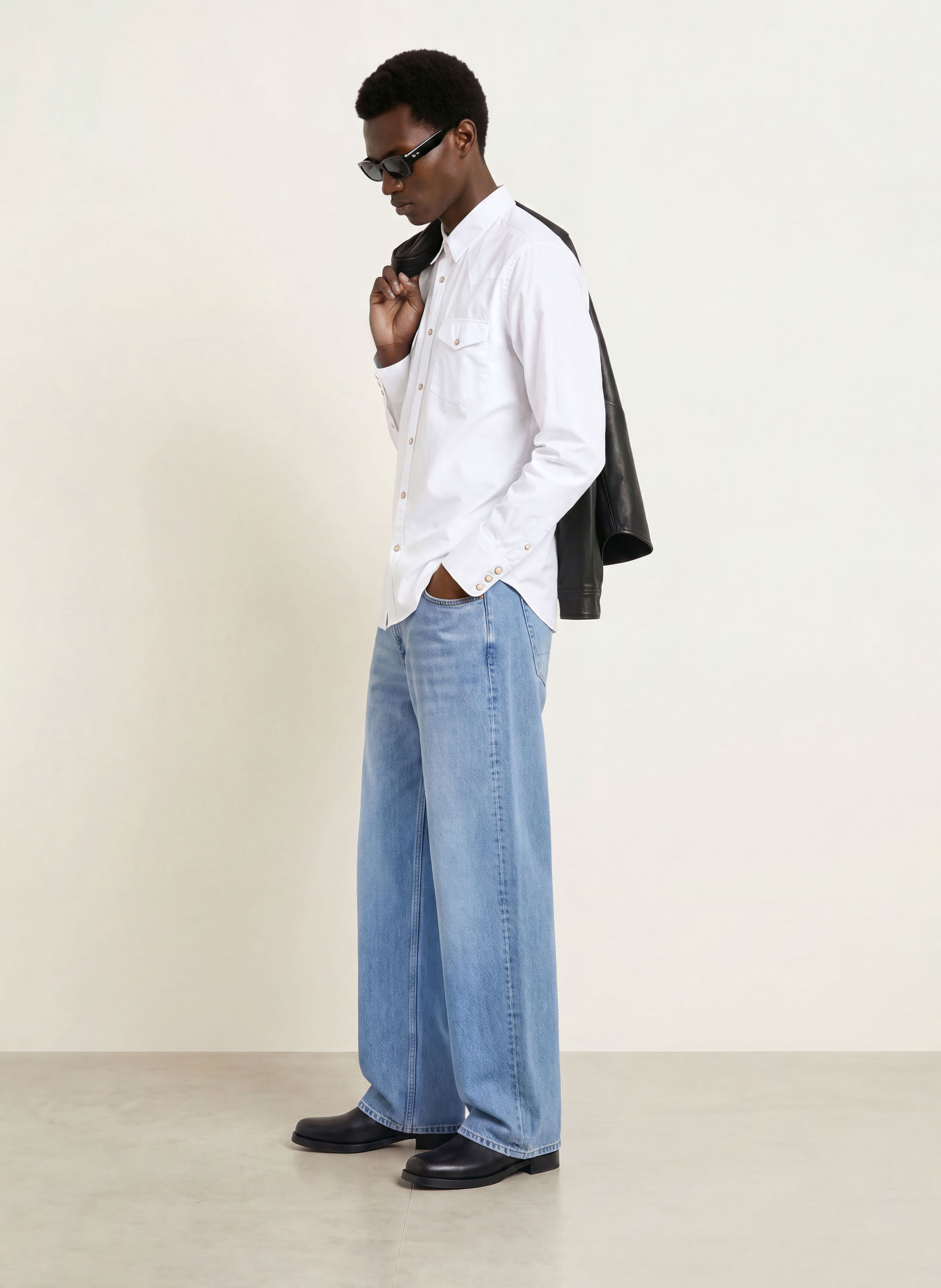 ALLSAINTS KENIL Comfort Fit Shirt: WHITE