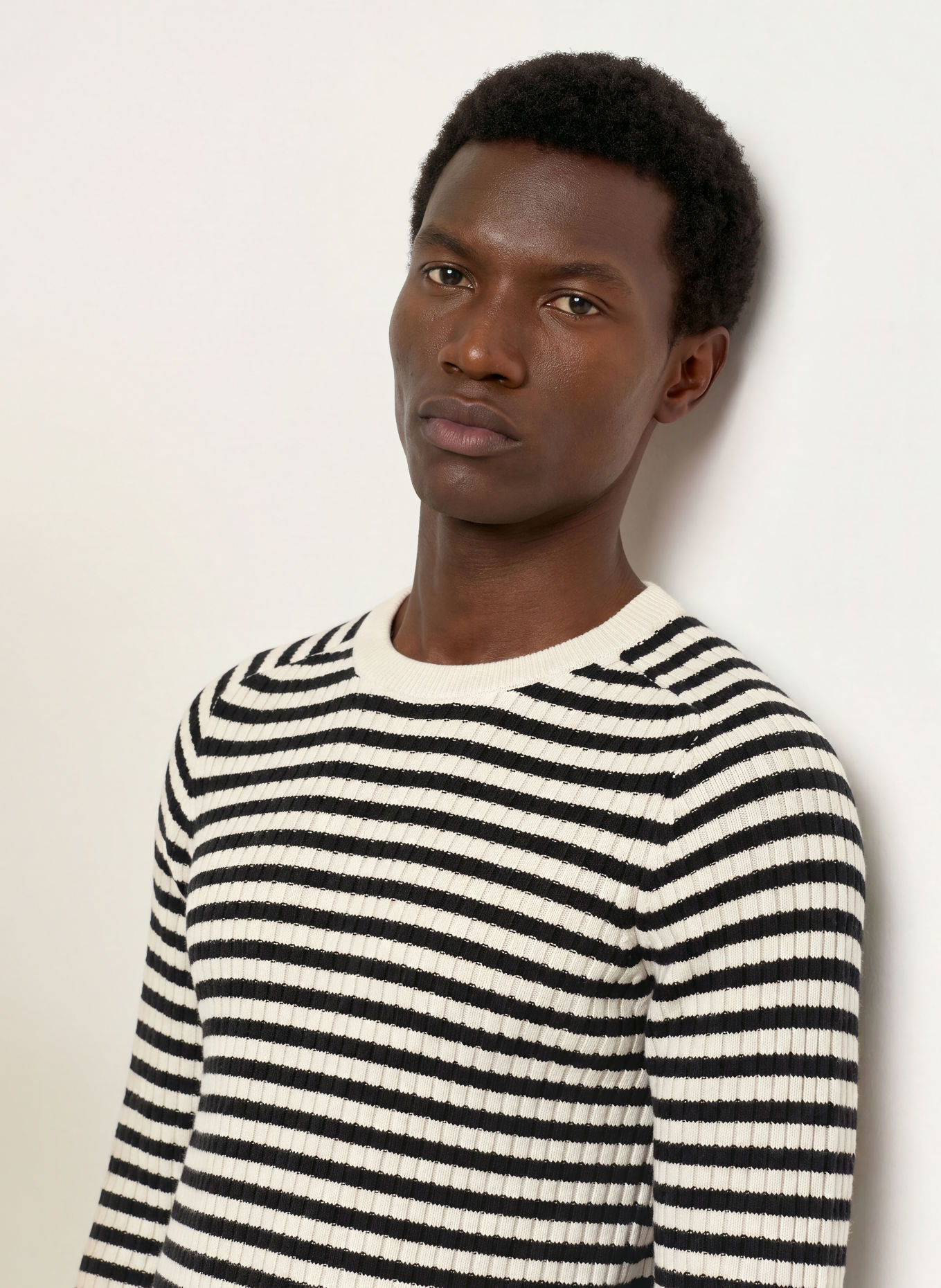 ALLSAINTS Pullover ARLO: SCHWARZ / ECRU