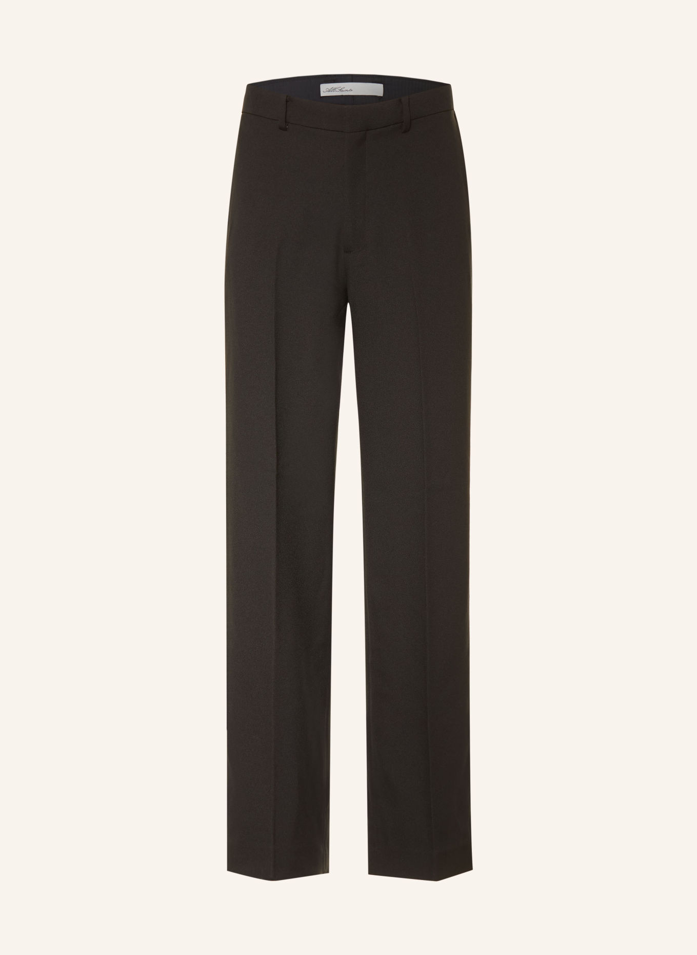 ALLSAINTS YORK Tailored Fit Trousers: BLACK