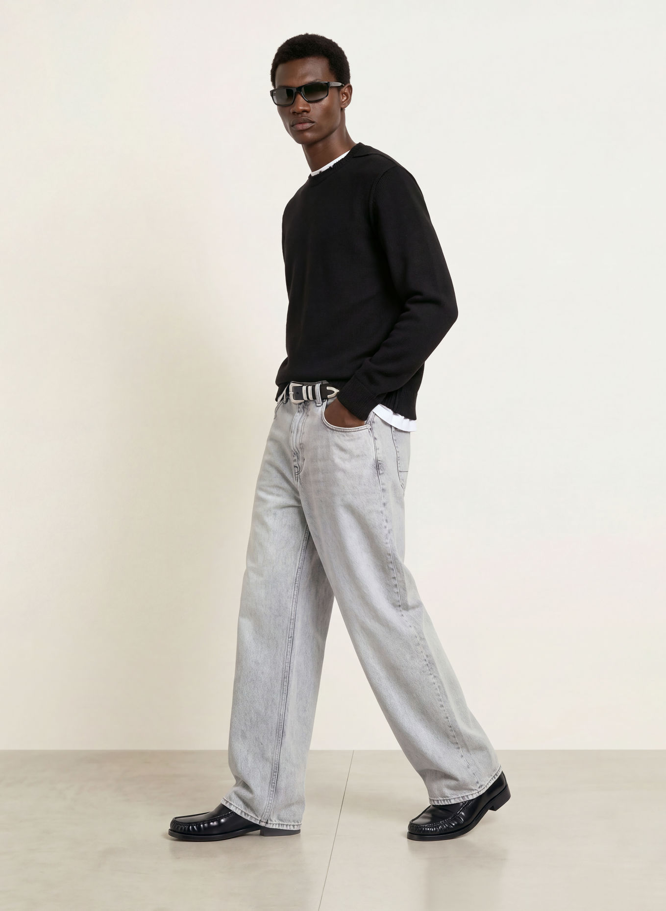 ALLSAINTS Pullover REMUS: SCHWARZ