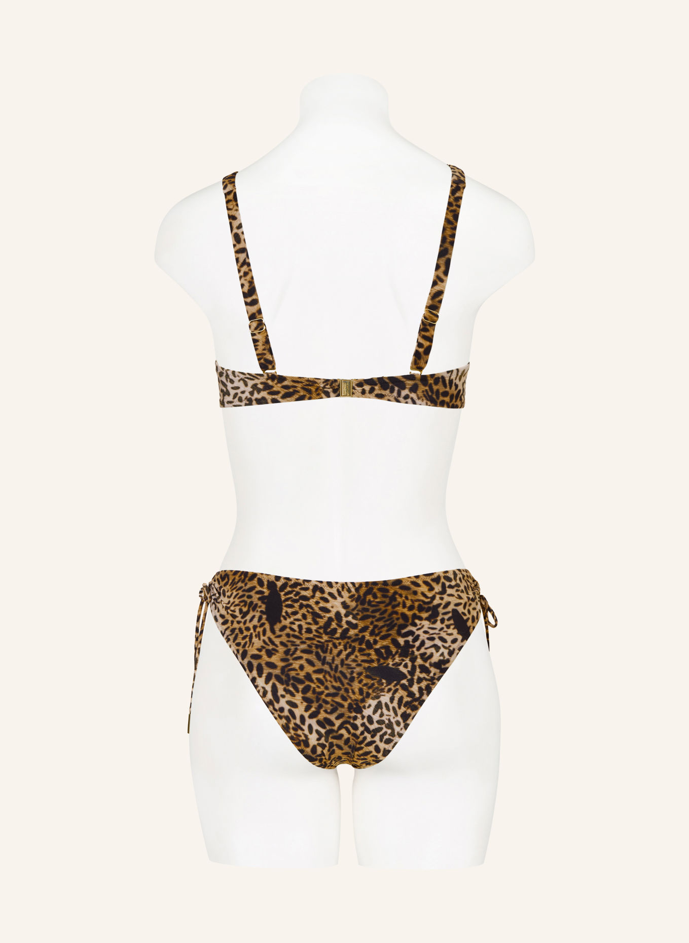 MARYAN MEHLHORN Bügel-Bikini-Top SAVAGE: SCHWARZ / HELLBRAUN / BRAUN