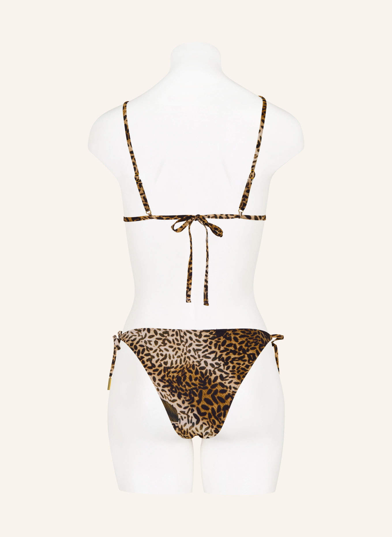 MARYAN MEHLHORN Triangel-Bikini-Top SAVAGE: SCHWARZ / HELLBRAUN / BRAUN