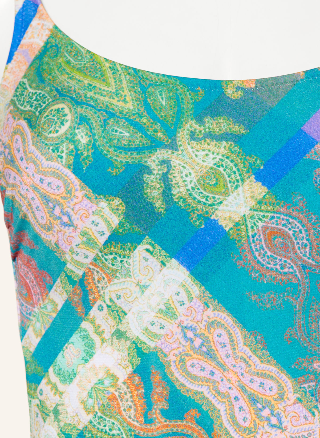 MARYAN MEHLHORN Badeanzug JACQUARD: BLAU / ROSA / GRÜN