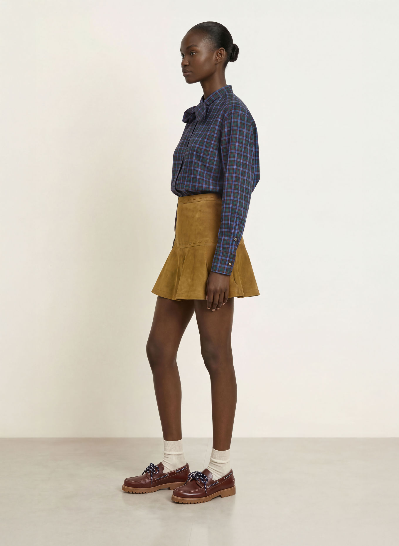 CLAUDIE PIERLOT Schluppenbluse: BLAU / ROT / GRÜN