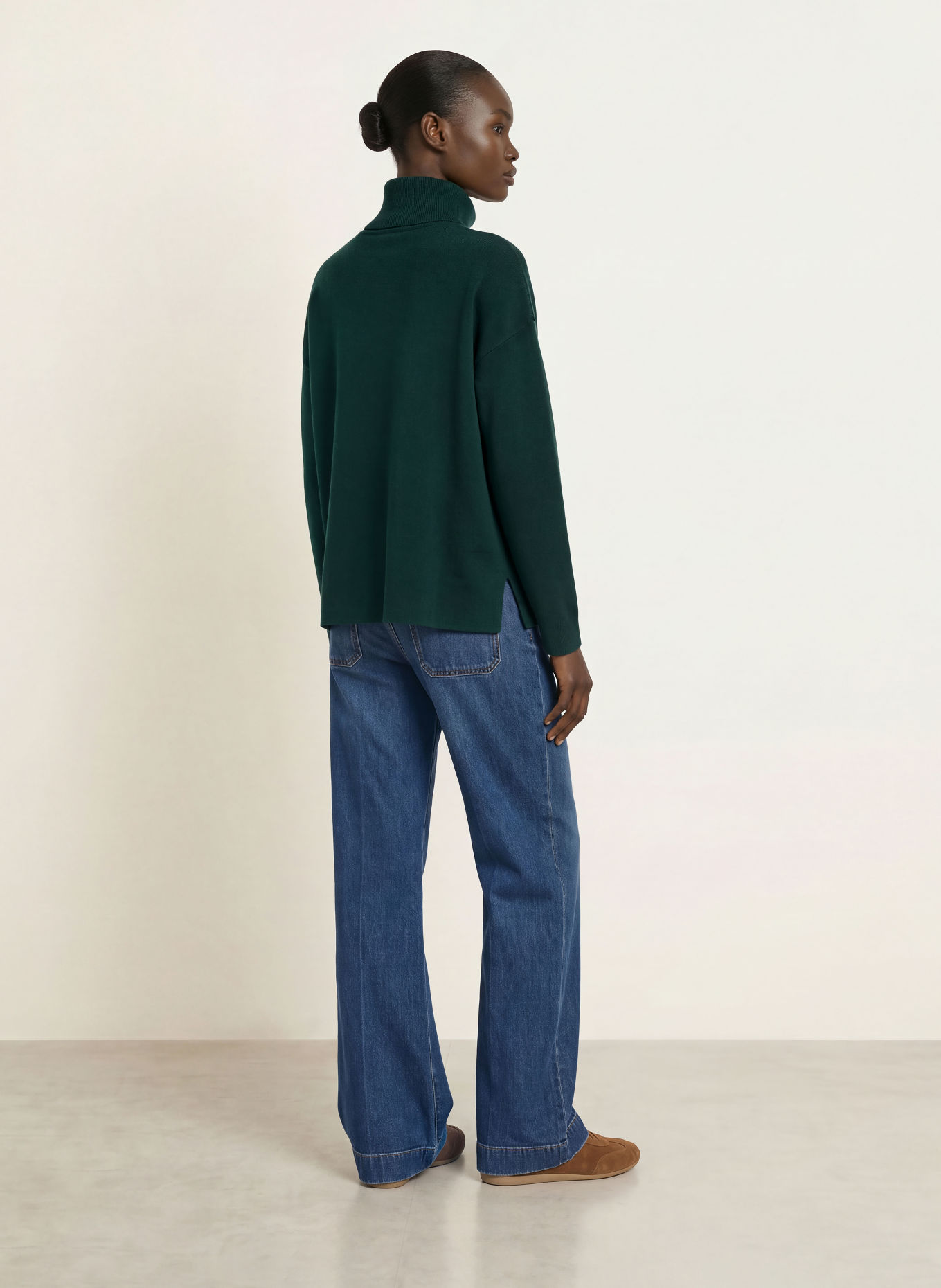 HOBBS Rollkragenpullover YVETTE: DUNKELGRÜN