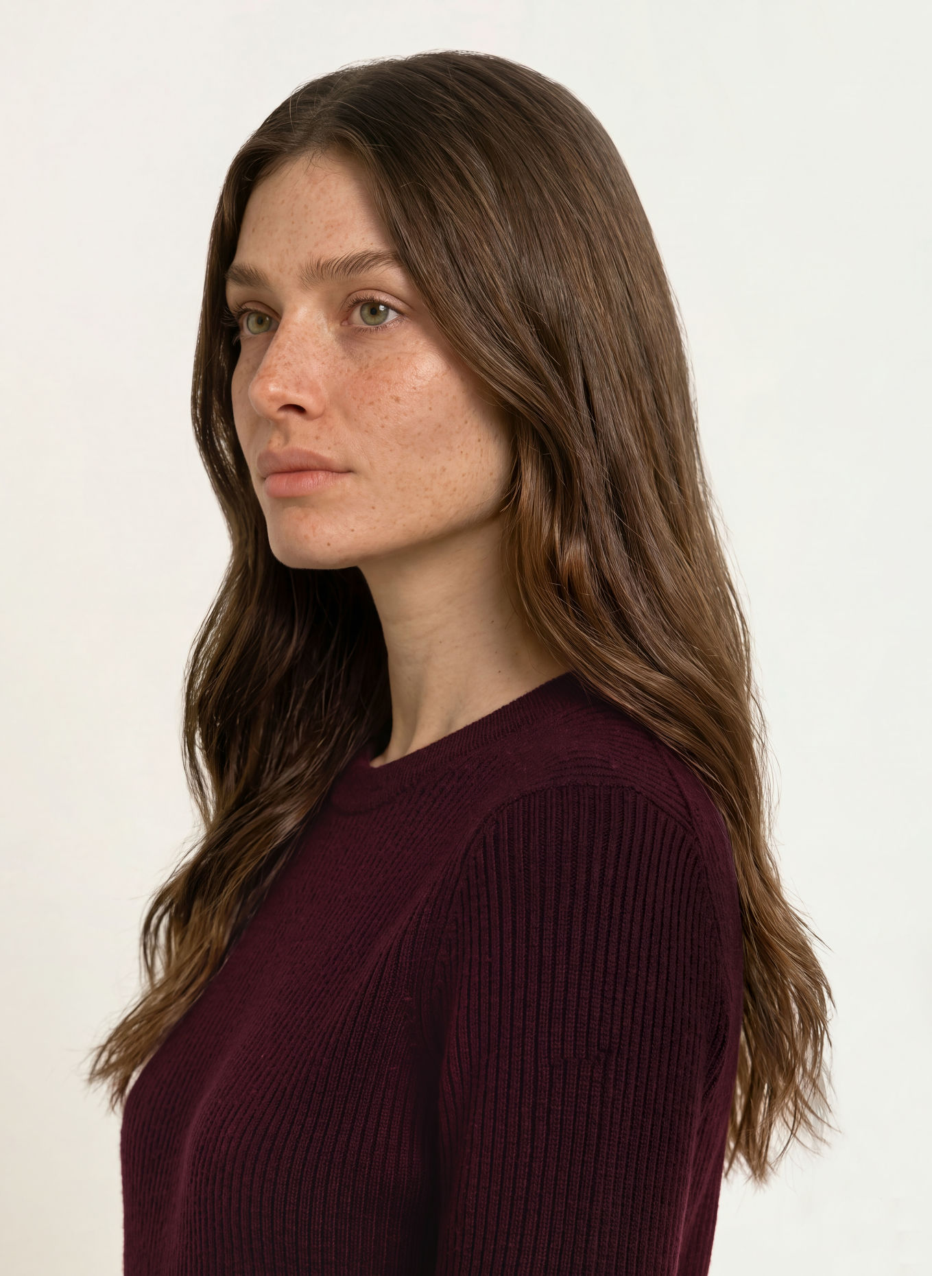 HOBBS AMIRA Sweater with Merino Wool: DARK PURPLE