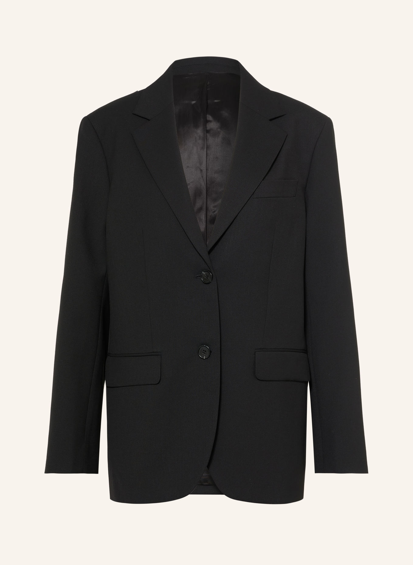 ARKET Long blazer: BLACK