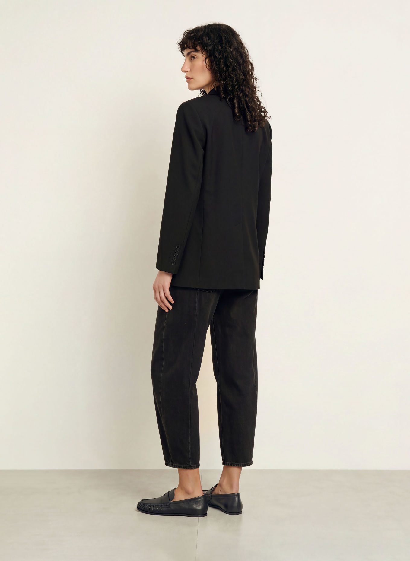ARKET Long blazer: BLACK