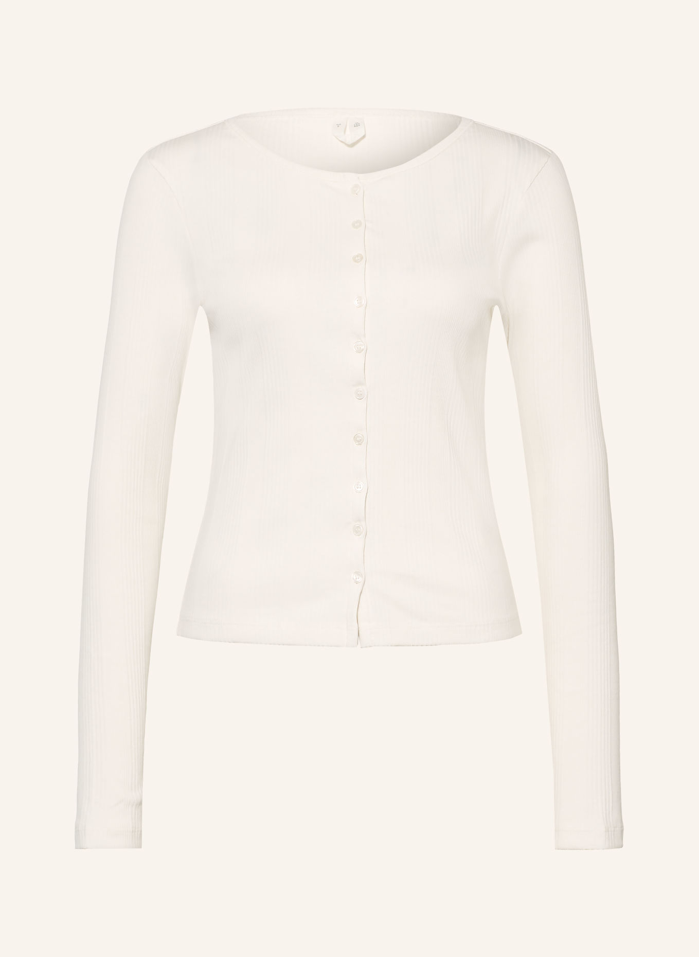 ARKET Tricou cu mânecă lungă: CREM
