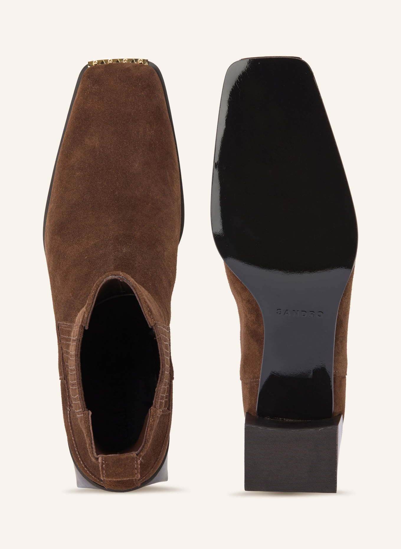 SANDRO Stiefeletten: DUNKELBRAUN