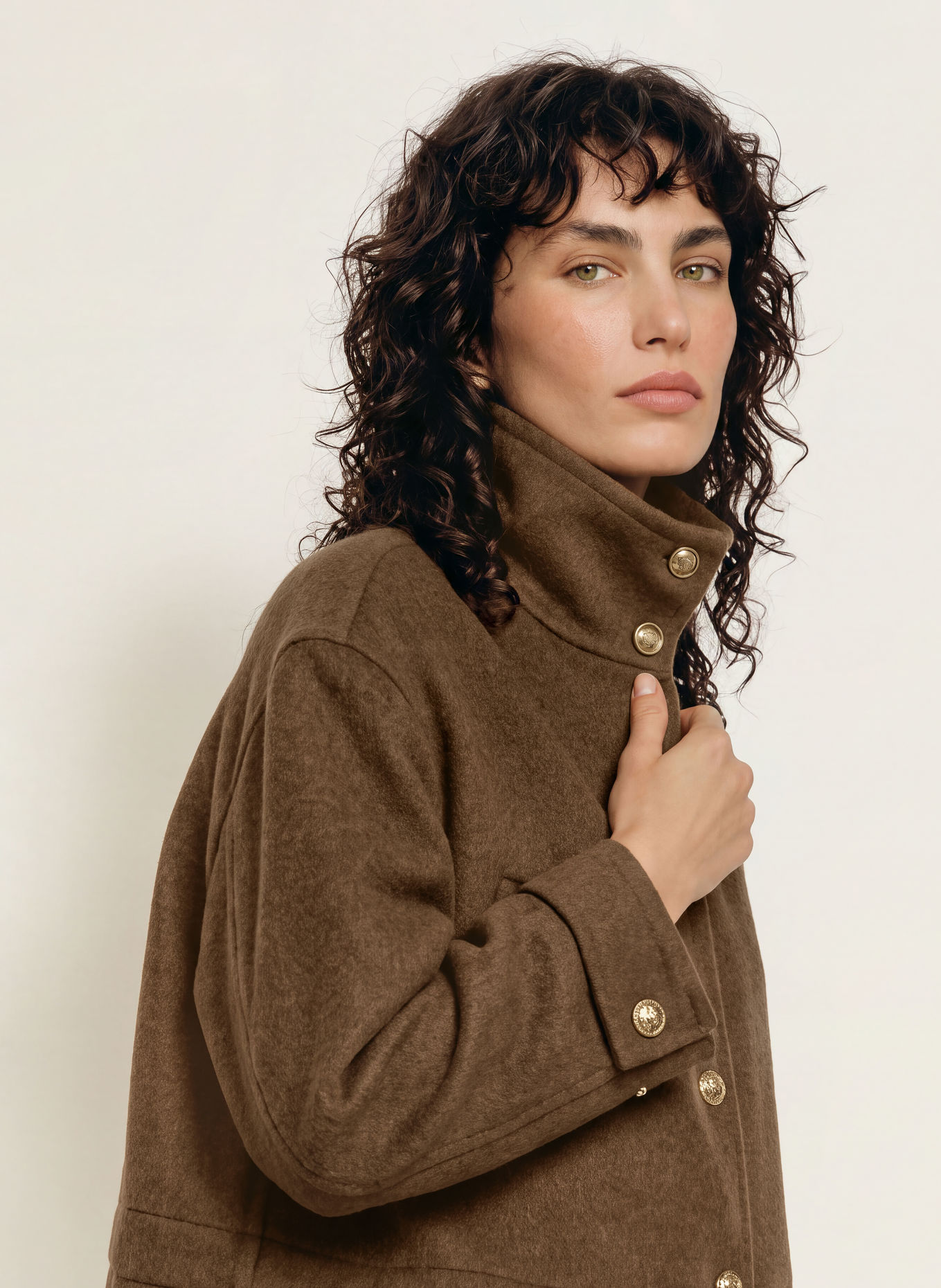 SANDRO Jacke: BRAUN