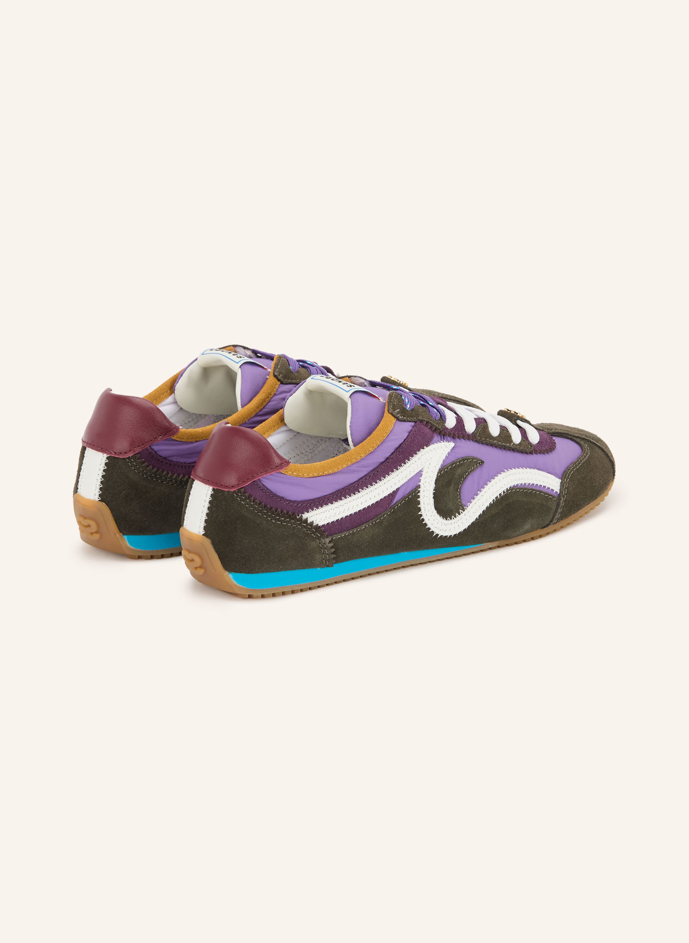 SANDRO Sneaker: LILA / DUNKELLILA / KHAKI