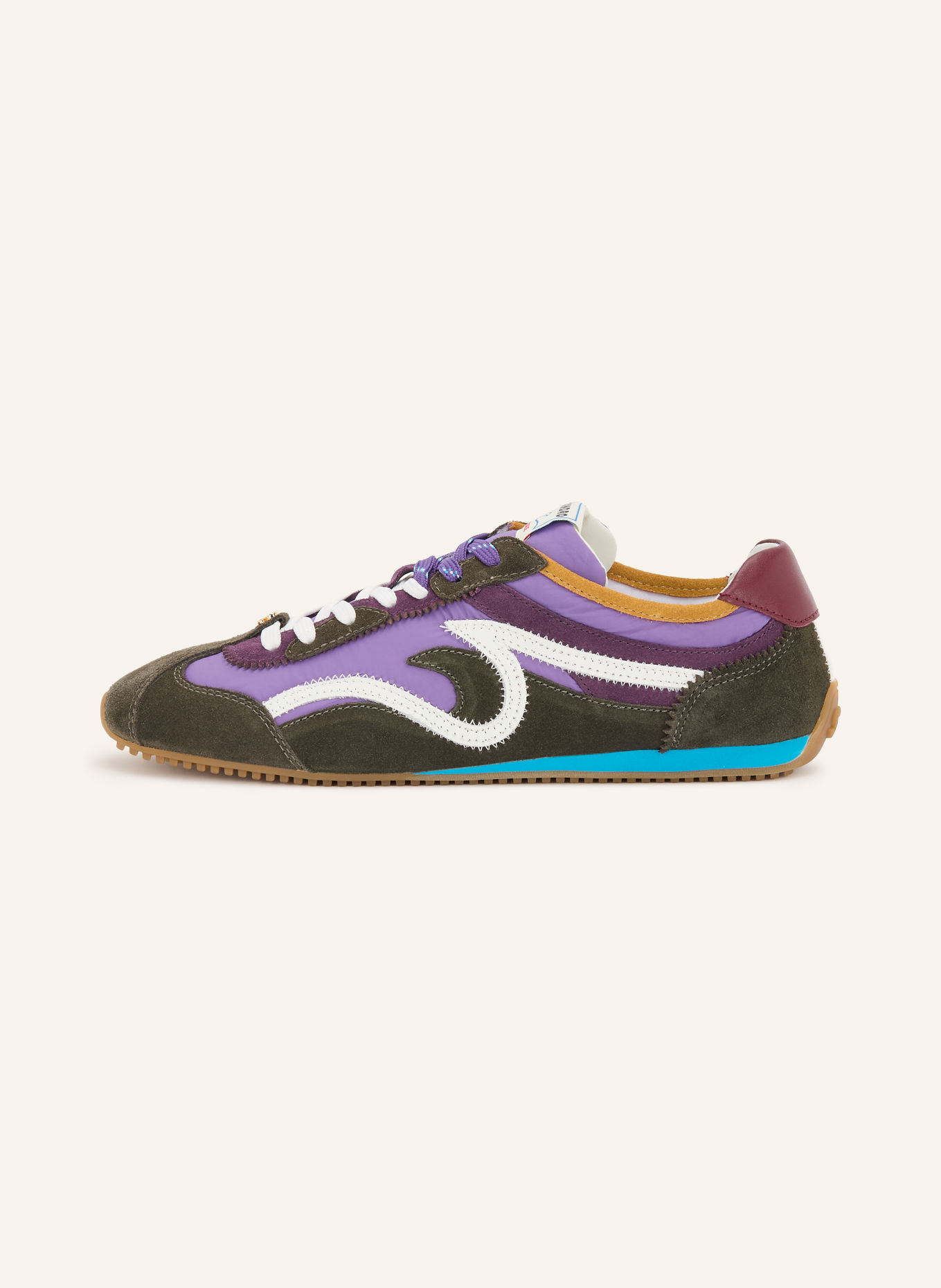 SANDRO Sneaker: LILA / DUNKELLILA / KHAKI