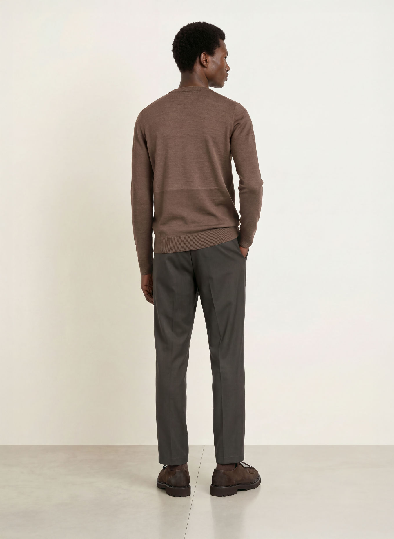 S. N. S. HERNING SOLO Sweater: BROWN