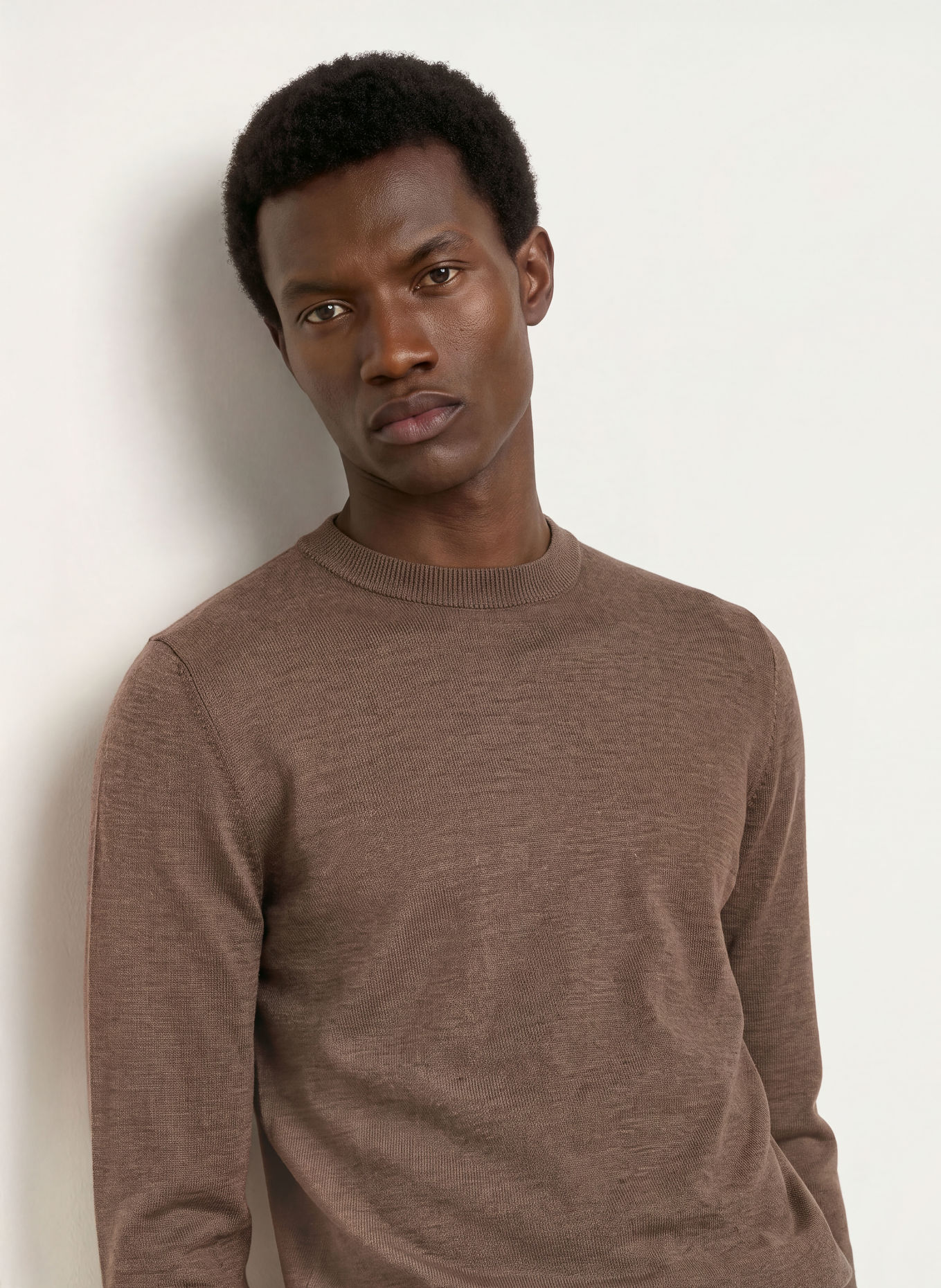 S. N. S. HERNING SOLO Sweater: BROWN
