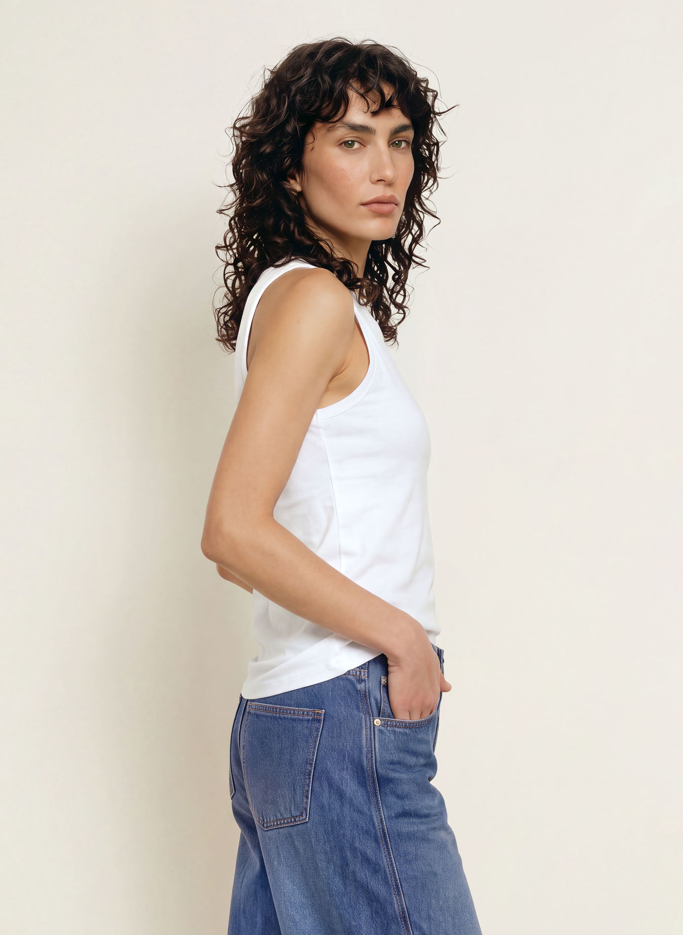ALLSAINTS JENNY Top: WHITE