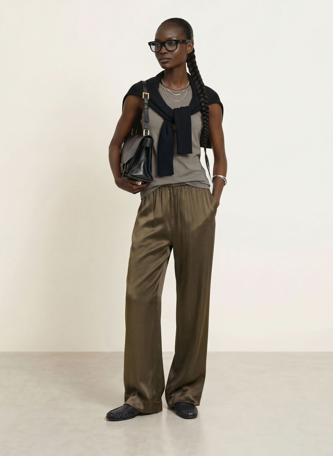 ALLSAINTS Top JENNY: KHAKI