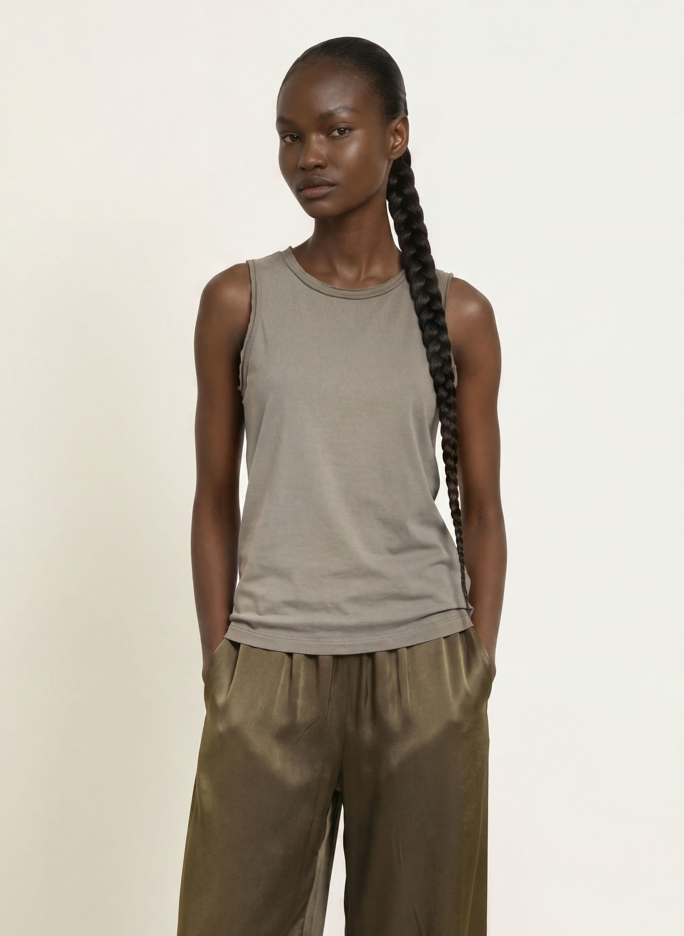 ALLSAINTS Top JENNY: KHAKI