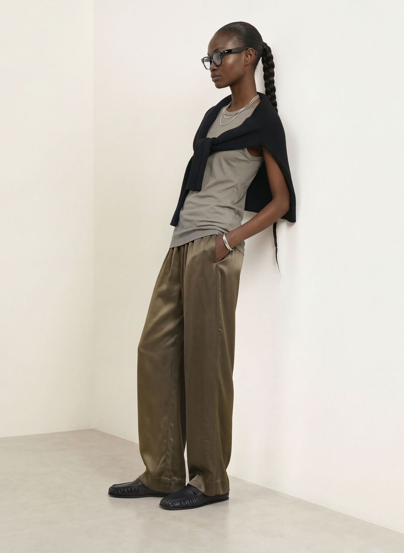 ALLSAINTS Top JENNY: KHAKI