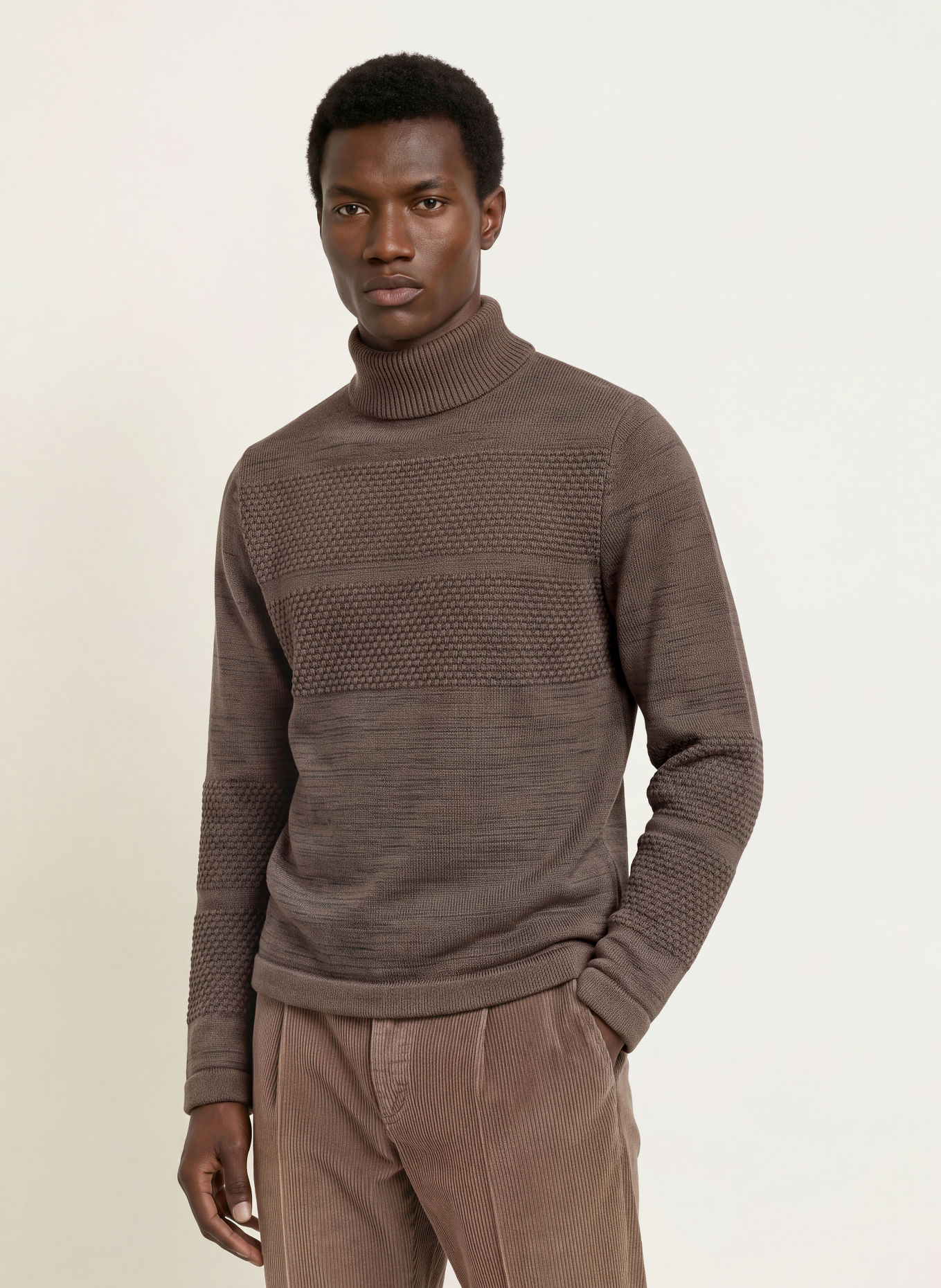 S. N. S. HERNING Sweater: BROWN