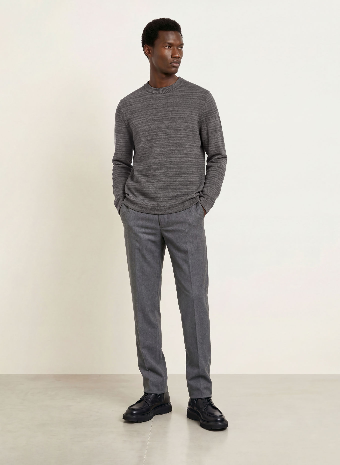 S. N. S. HERNING GIVEN-III Sweater: DARK GRAY