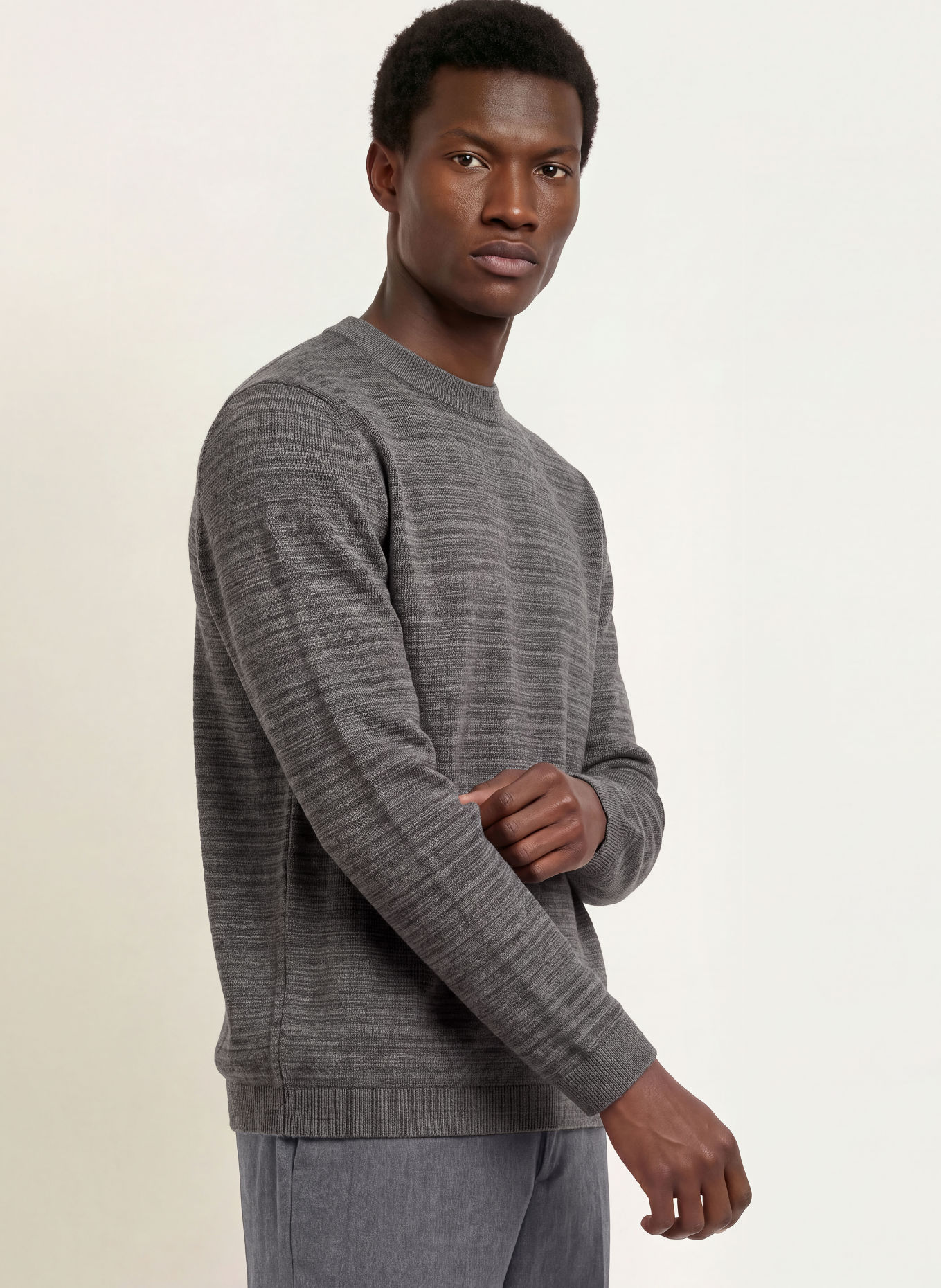 S. N. S. HERNING GIVEN-III Sweater: DARK GRAY