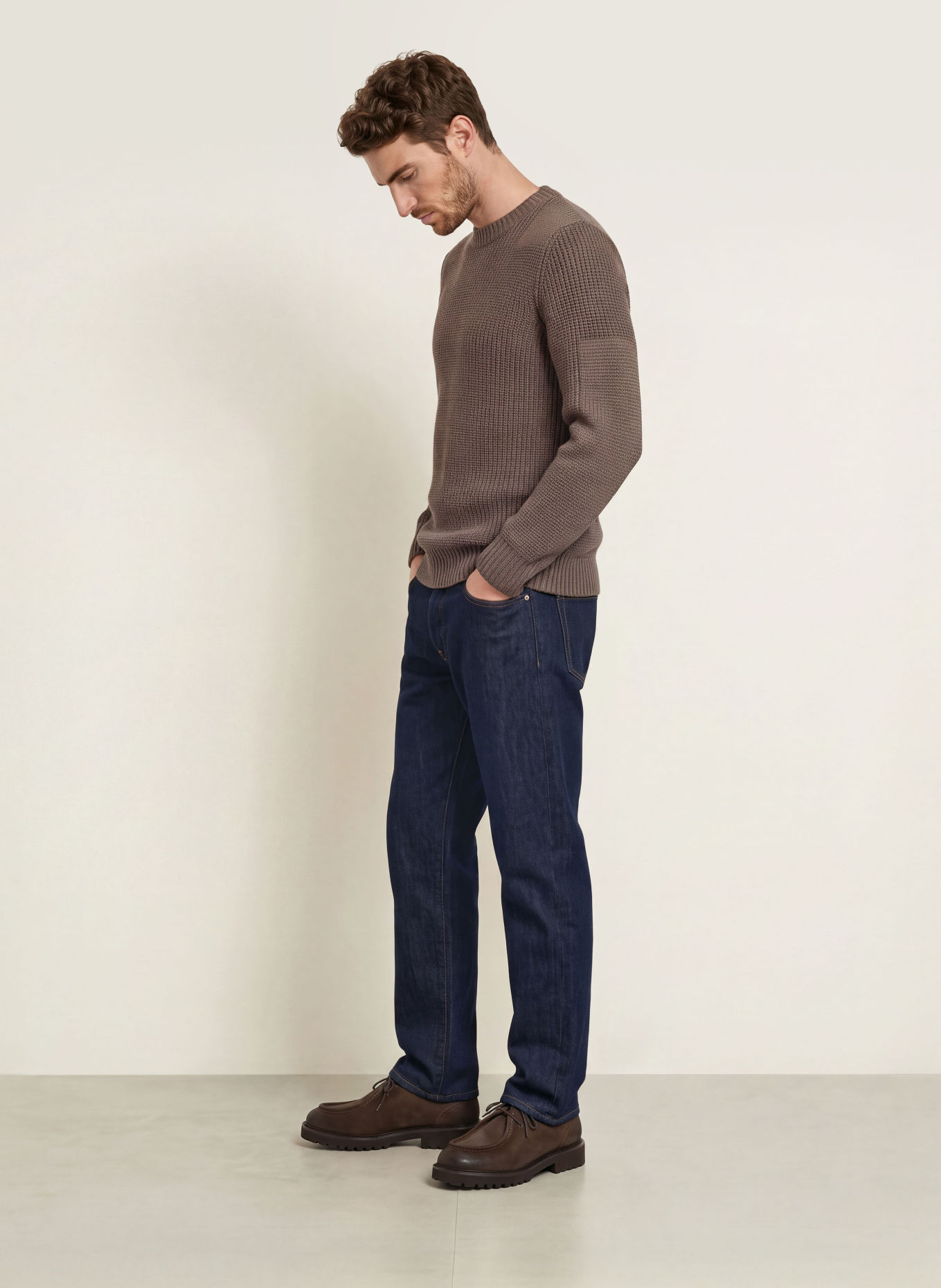 S. N. S. HERNING ROBUST Sweater: BROWN