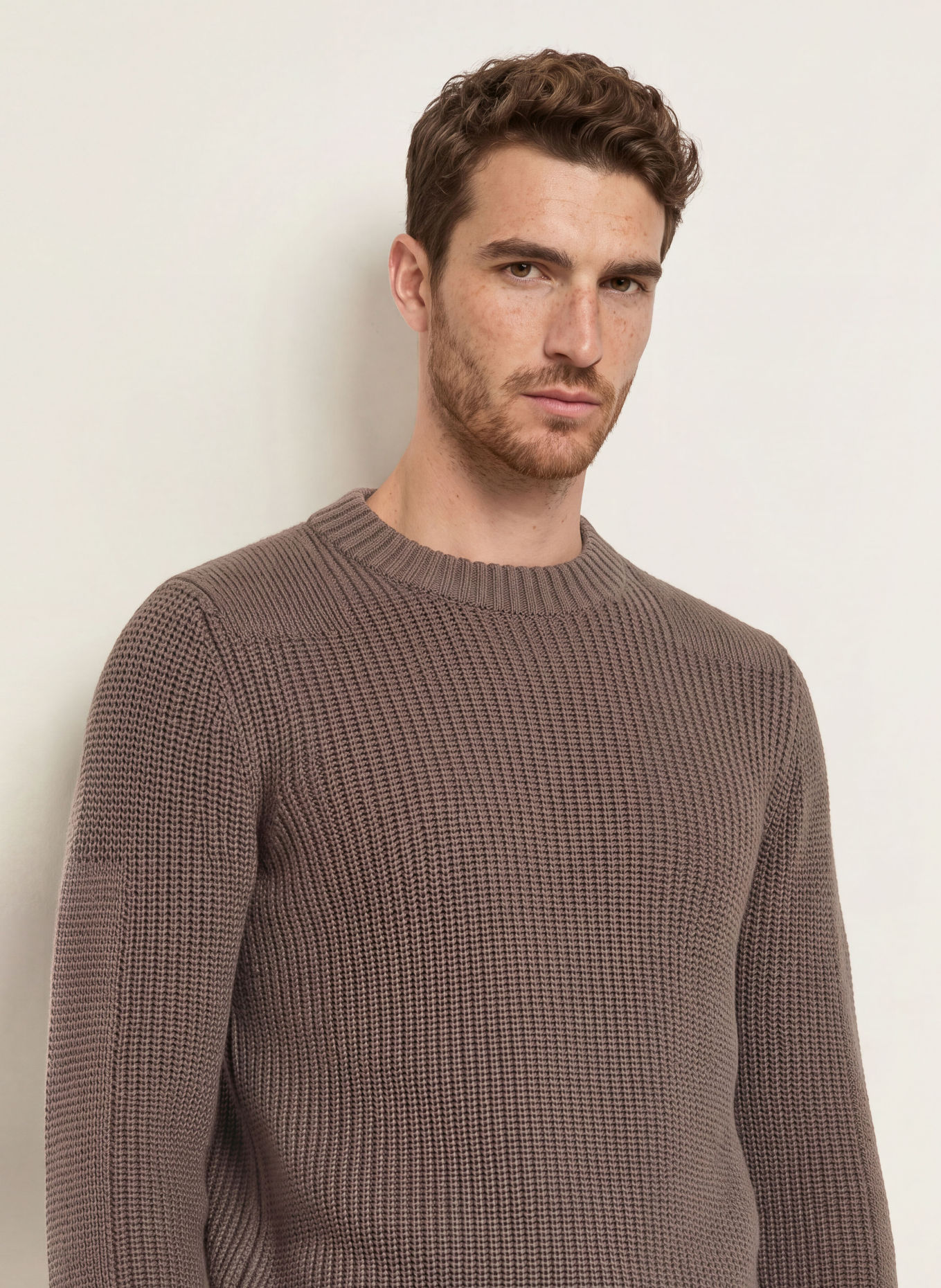 S. N. S. HERNING ROBUST Sweater: BROWN