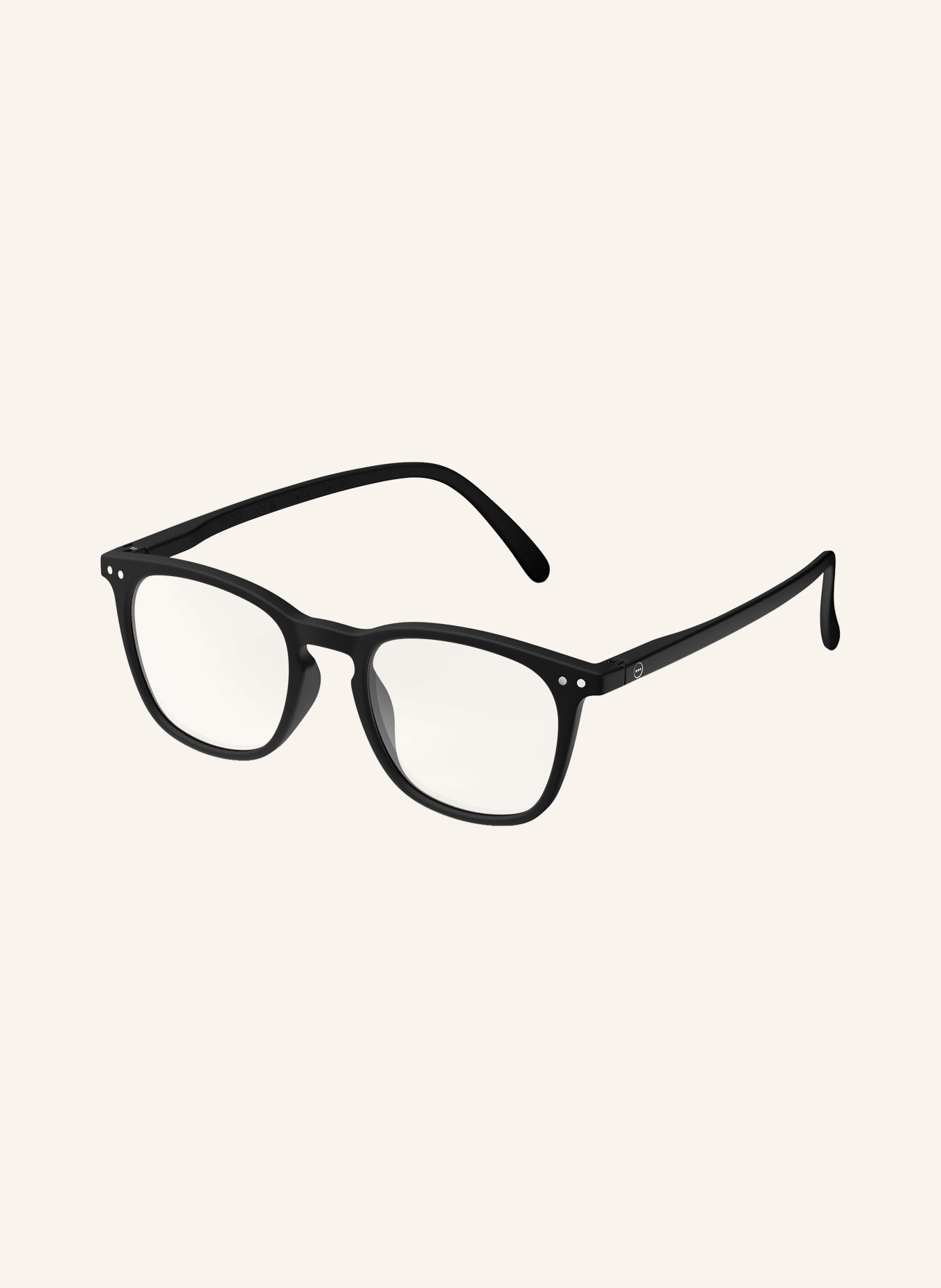 IZIPIZI Reading Glasses #E: BLACK/TRANSPARENT