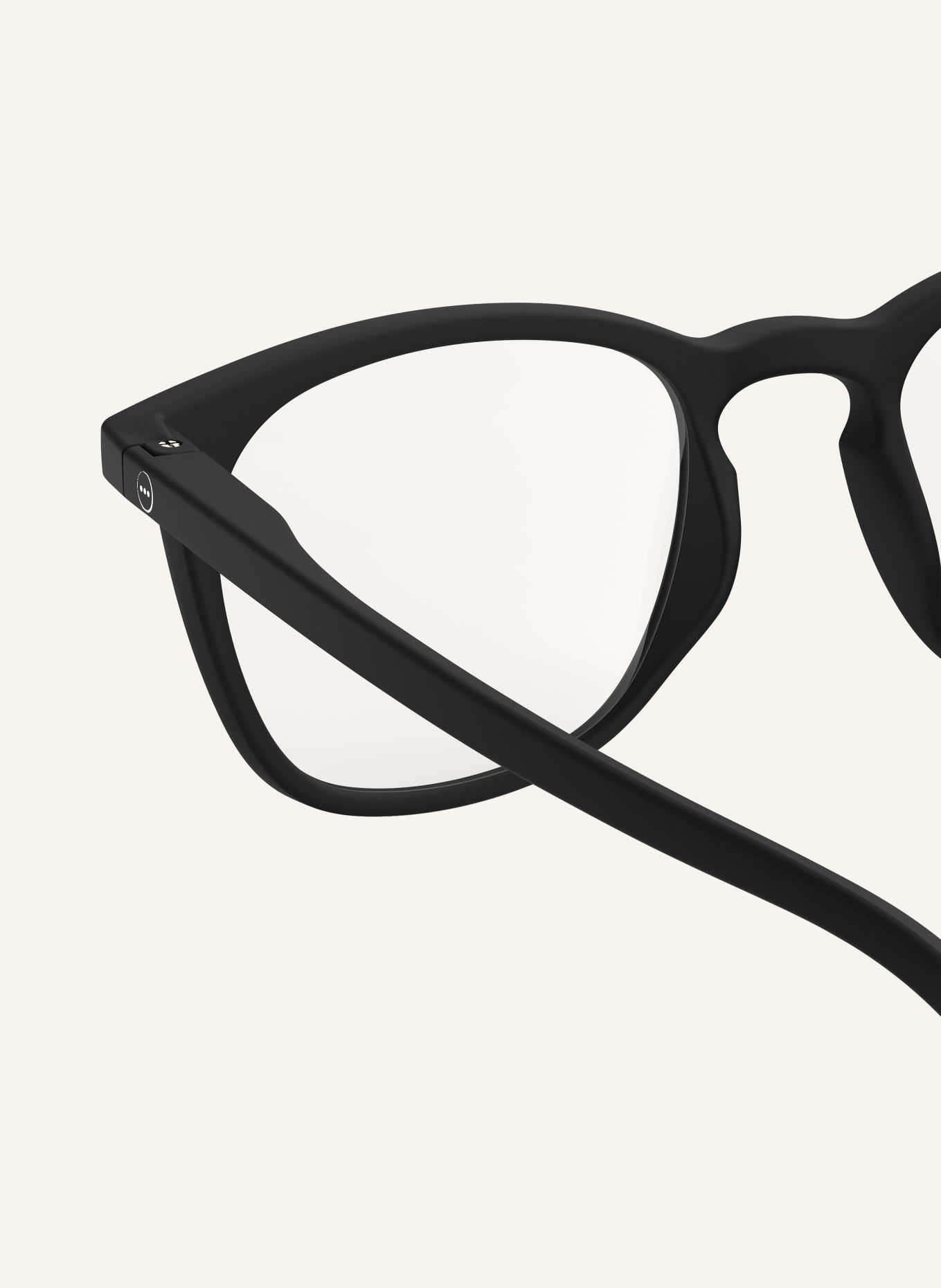 IZIPIZI Reading Glasses #E: BLACK/TRANSPARENT