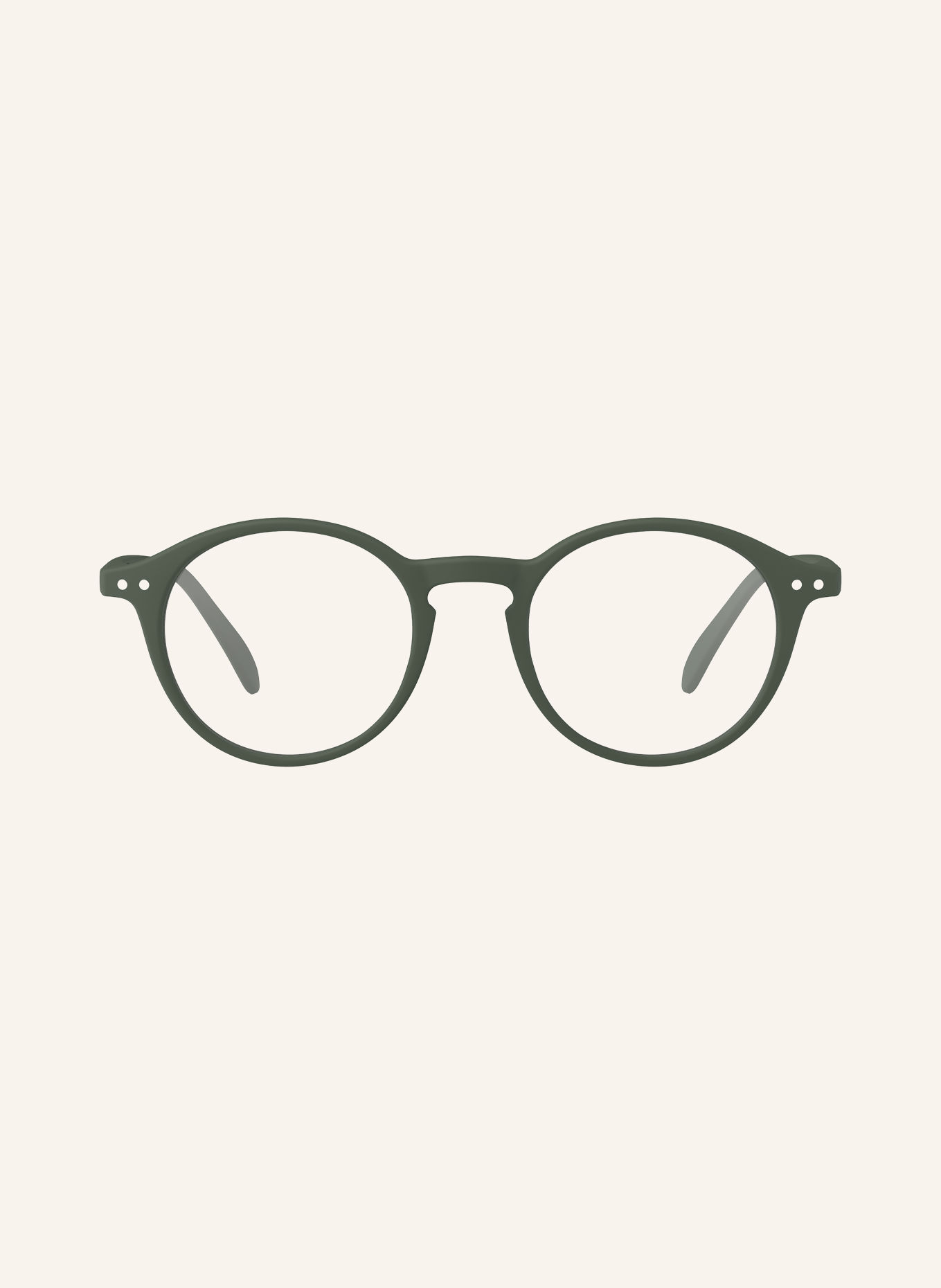 IZIPIZI Okulary do czytania #D: KHAKI/PRZEZROCZYSTY