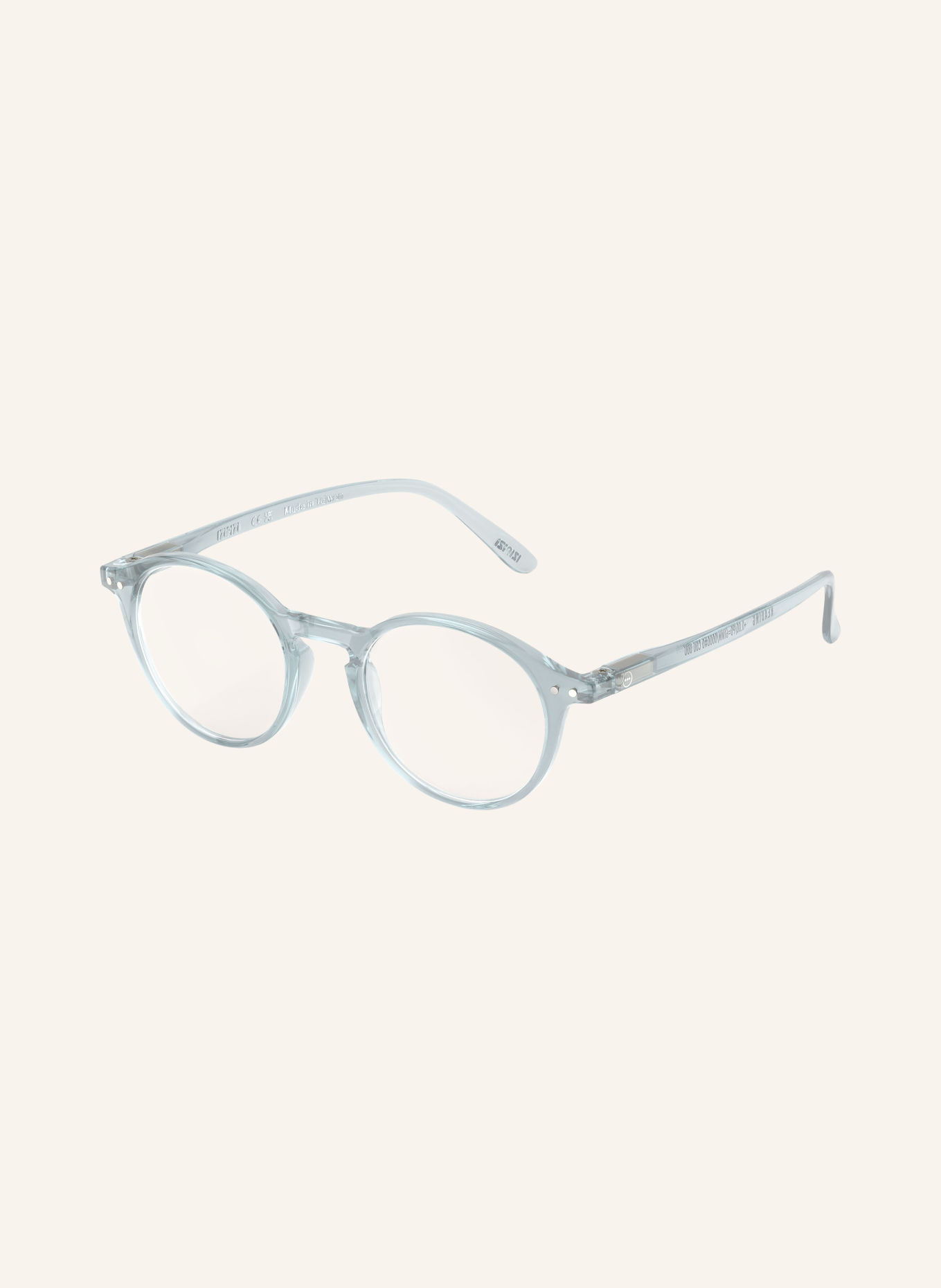 IZIPIZI Okulary do czytania #D: NIEBIESKI/ PRZEZROCZYSTY