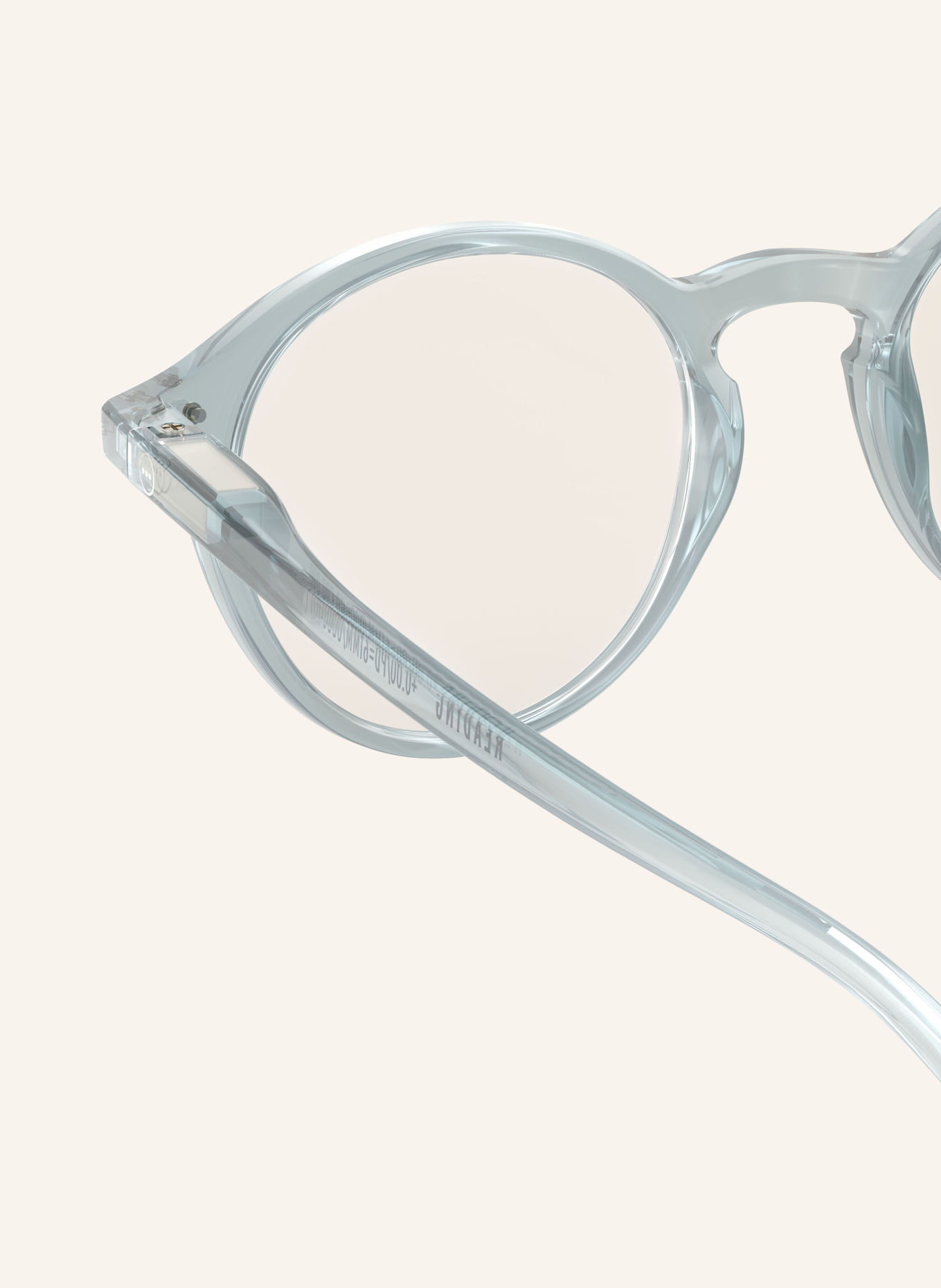 IZIPIZI Okulary do czytania #D: NIEBIESKI/ PRZEZROCZYSTY