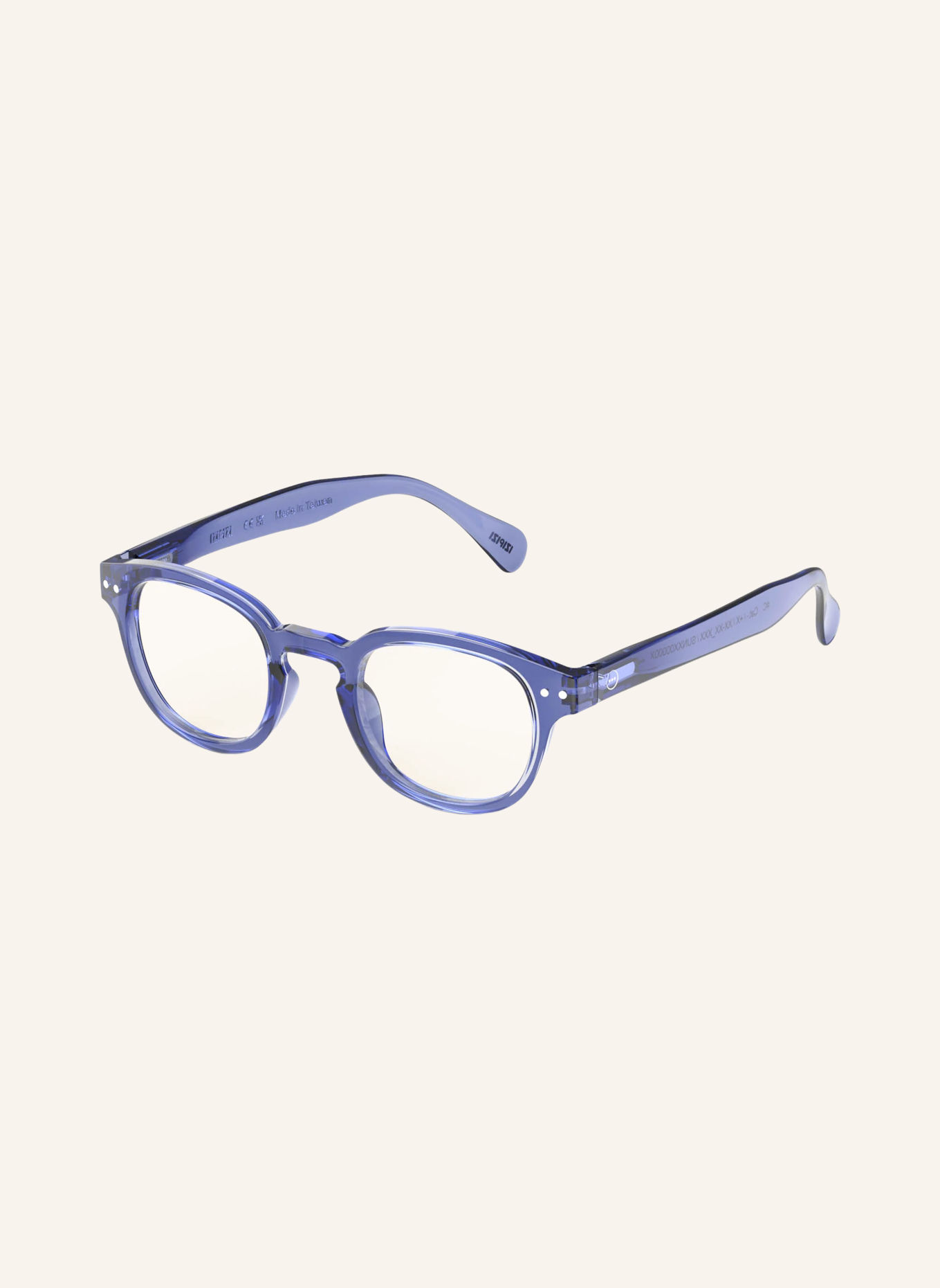 IZIPIZI Reading Glasses #C: BLUE/TRANSPARENT