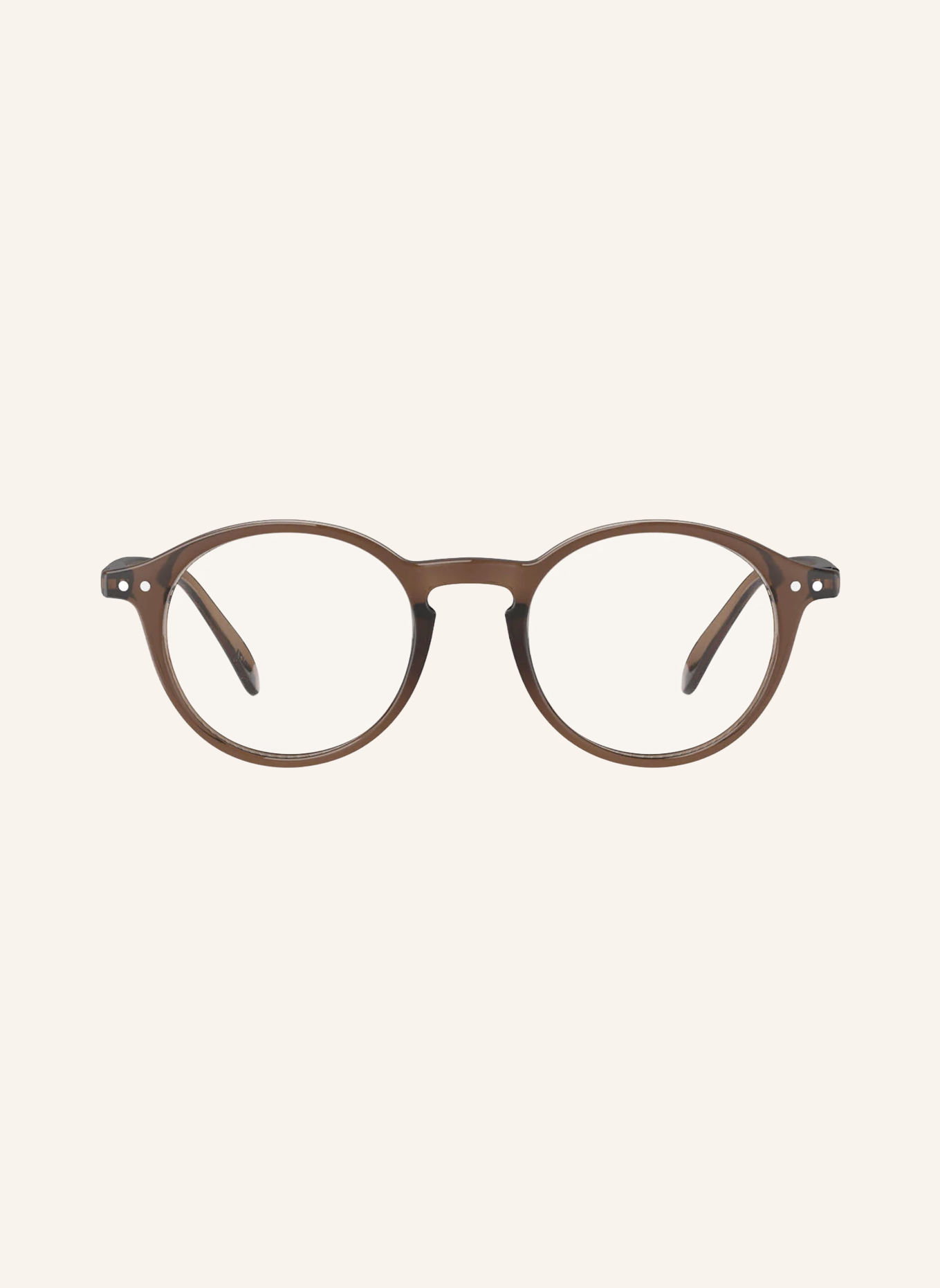 IZIPIZI Reading Glasses #D: DARK BROWN/TRANSPARENT