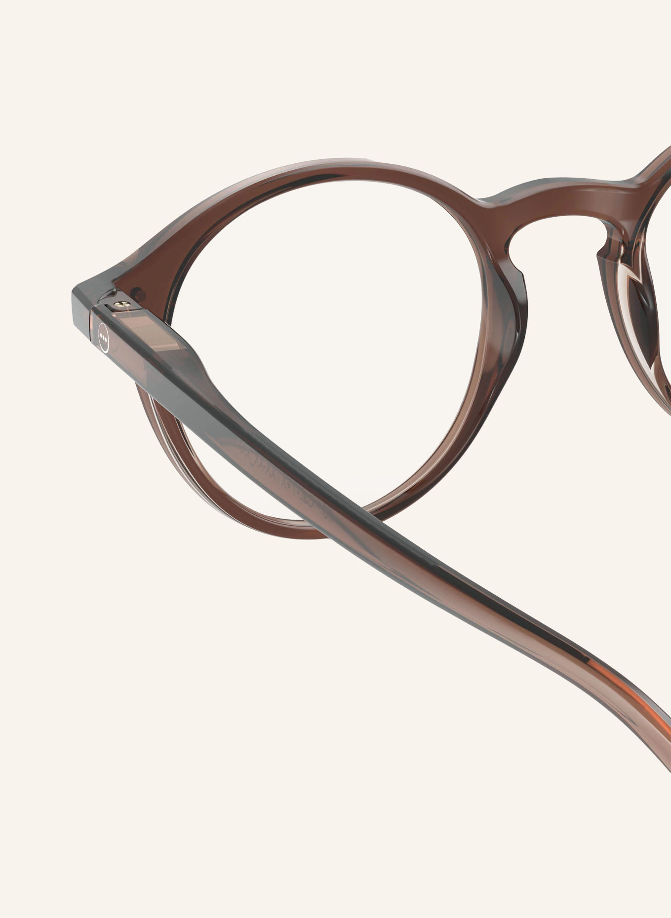 IZIPIZI Reading Glasses #D: DARK BROWN/TRANSPARENT